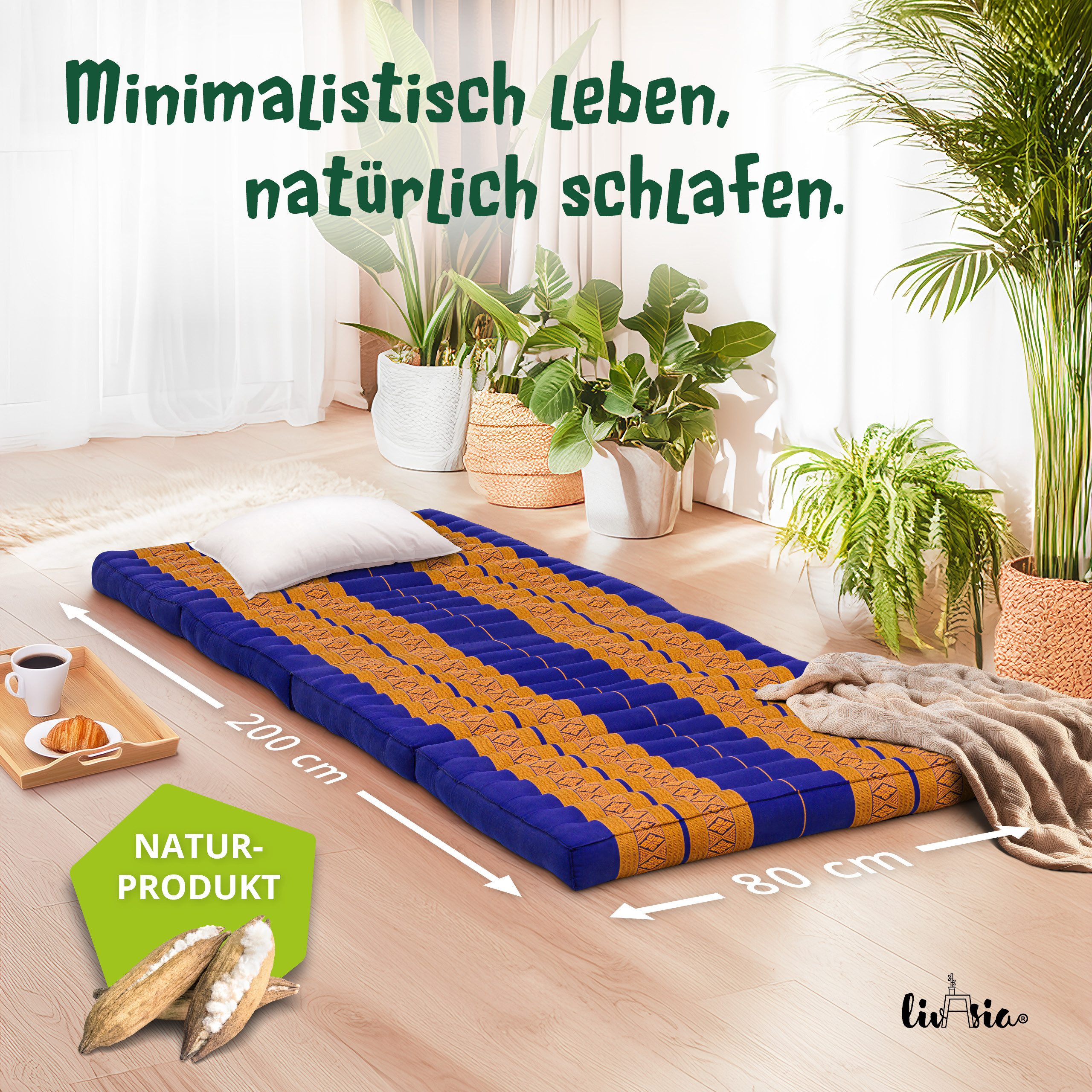 Klappmatratze Klappmatratze 80 cm Classic vegan und günstig online kaufen