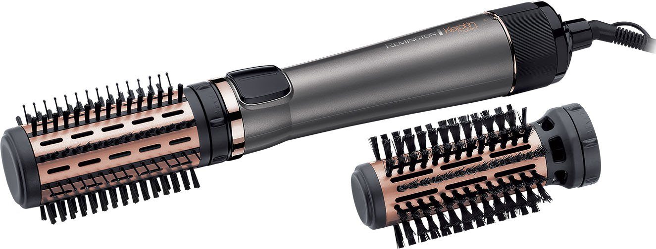 Remington Warmluftbürste AS8810 E51 Keratin Prot. Rot. Air Styler, 1.000 Watt, angereichert mit Keratin & Mandelöl, 3 Aufsätze – Bild 3 von 5