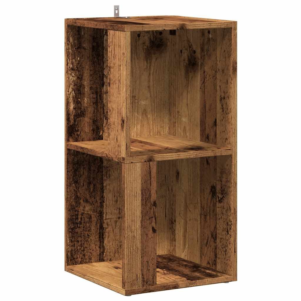 vidaXL Eckregal Eckregale 33 x 33 x 67 cm Engineered wood Altholz, 1-tlg.