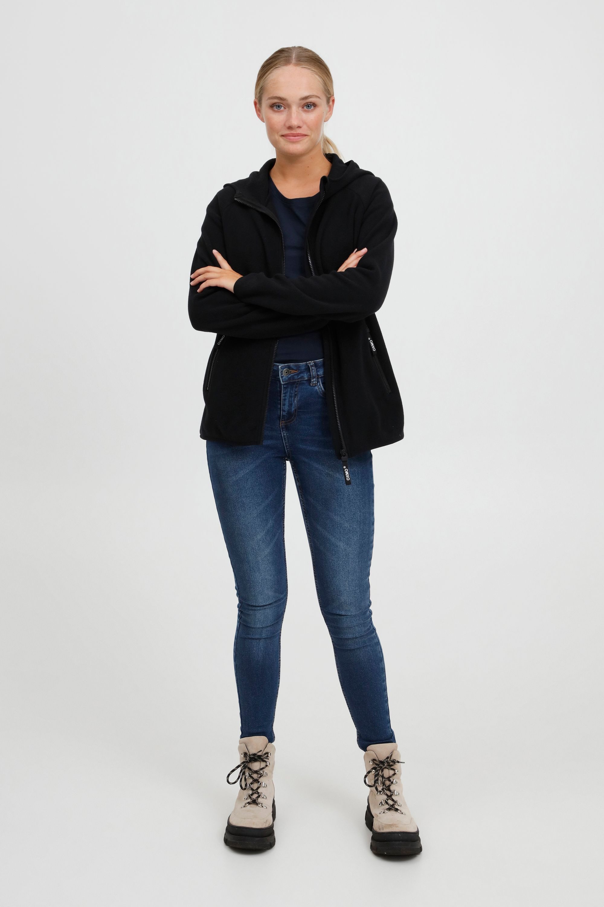 OXMO Fleecejacke OXFinja Fleecejacke mit Kapuze günstig online kaufen