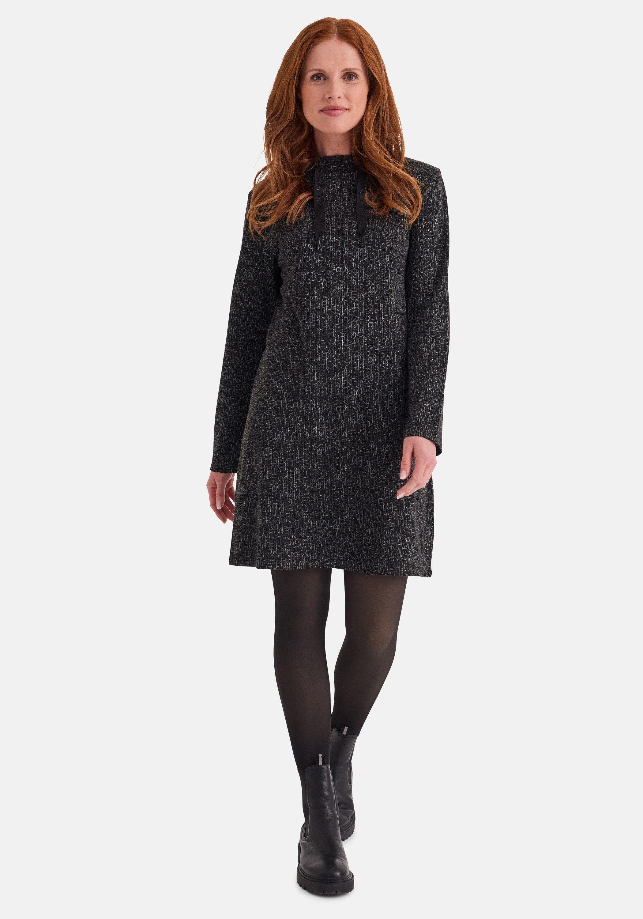 STOOKER WOMEN Midikleid KLARA Kleid Stehkragen Kleid Stehkragen für Damen