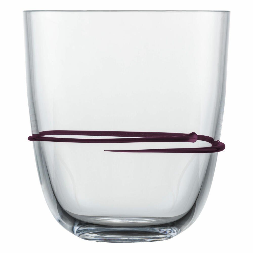 Zwiesel Glas Becher Aura Aubergine, 2-tlg., Glas, handgefertigt