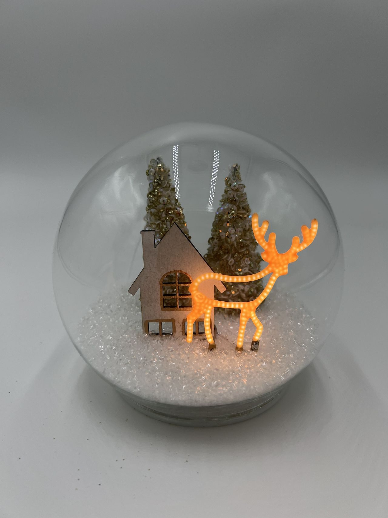 Dragimex LED Dekolicht Glaskugel LED in verschiedenen Motiven Ø 11cm, LED fest integriert