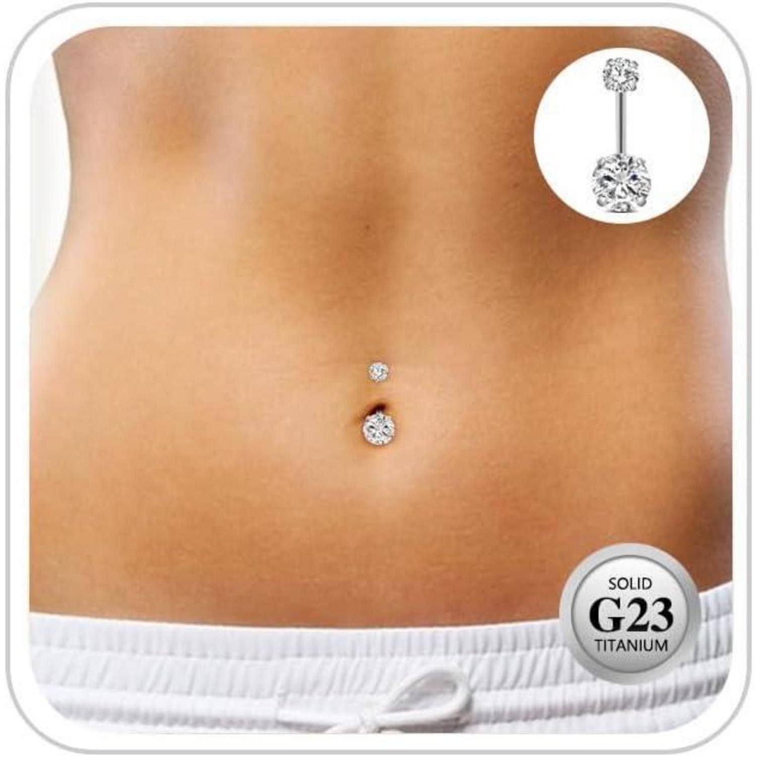 LuxusKollektion Bauchnabelpiercing G23 Titan Bauchnabelpiercing Gold günstig online kaufen