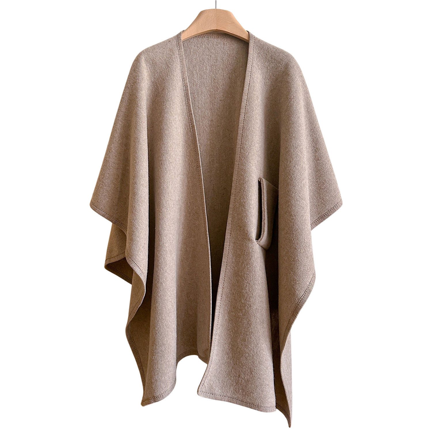 Refttenw Poncho Damen Schal,Poncho,Warme Winter Strickjacke,Cardigan