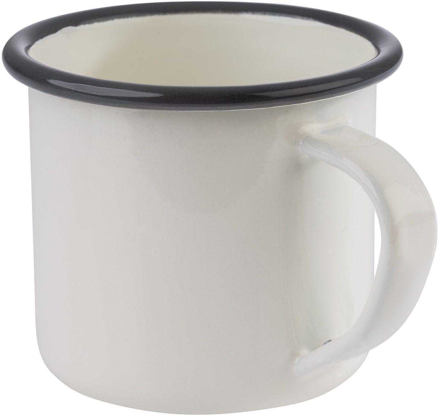 H: l, 8cm APS 2er, 0,35 Emaille, Tasse