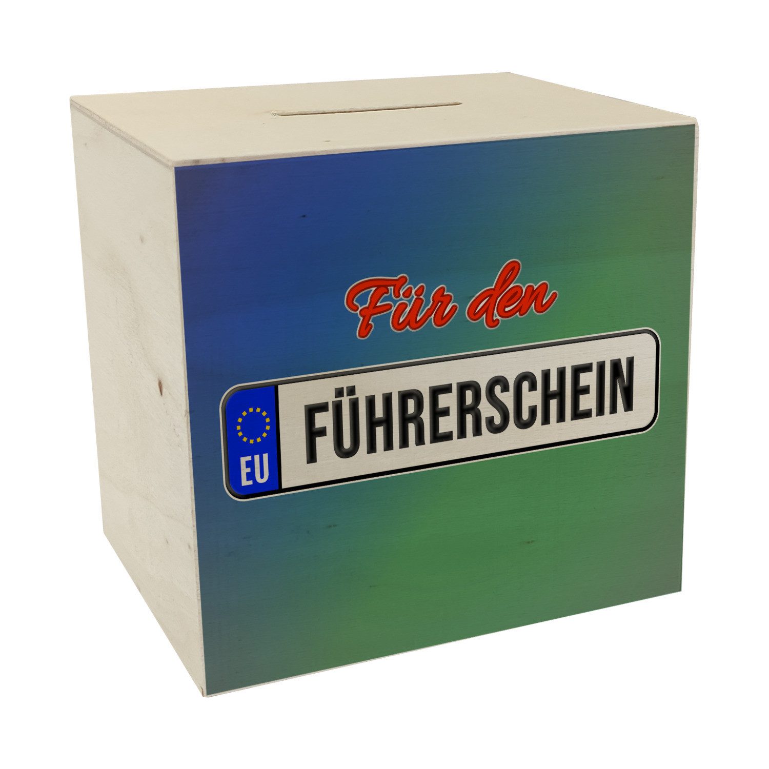 speecheese Spardose Spardose aus Holz mit Spruch: Für den Führerschein Kenn günstig online kaufen