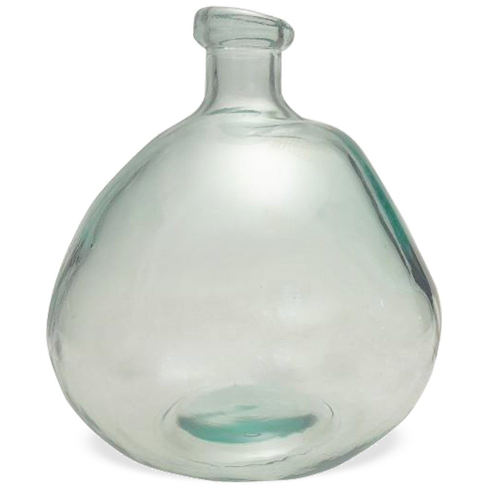 Ø St) HOME matches21 Blumentopf 20x23 verformt Glas HOBBY Vase cm bauchig klar & Blumenvase (1