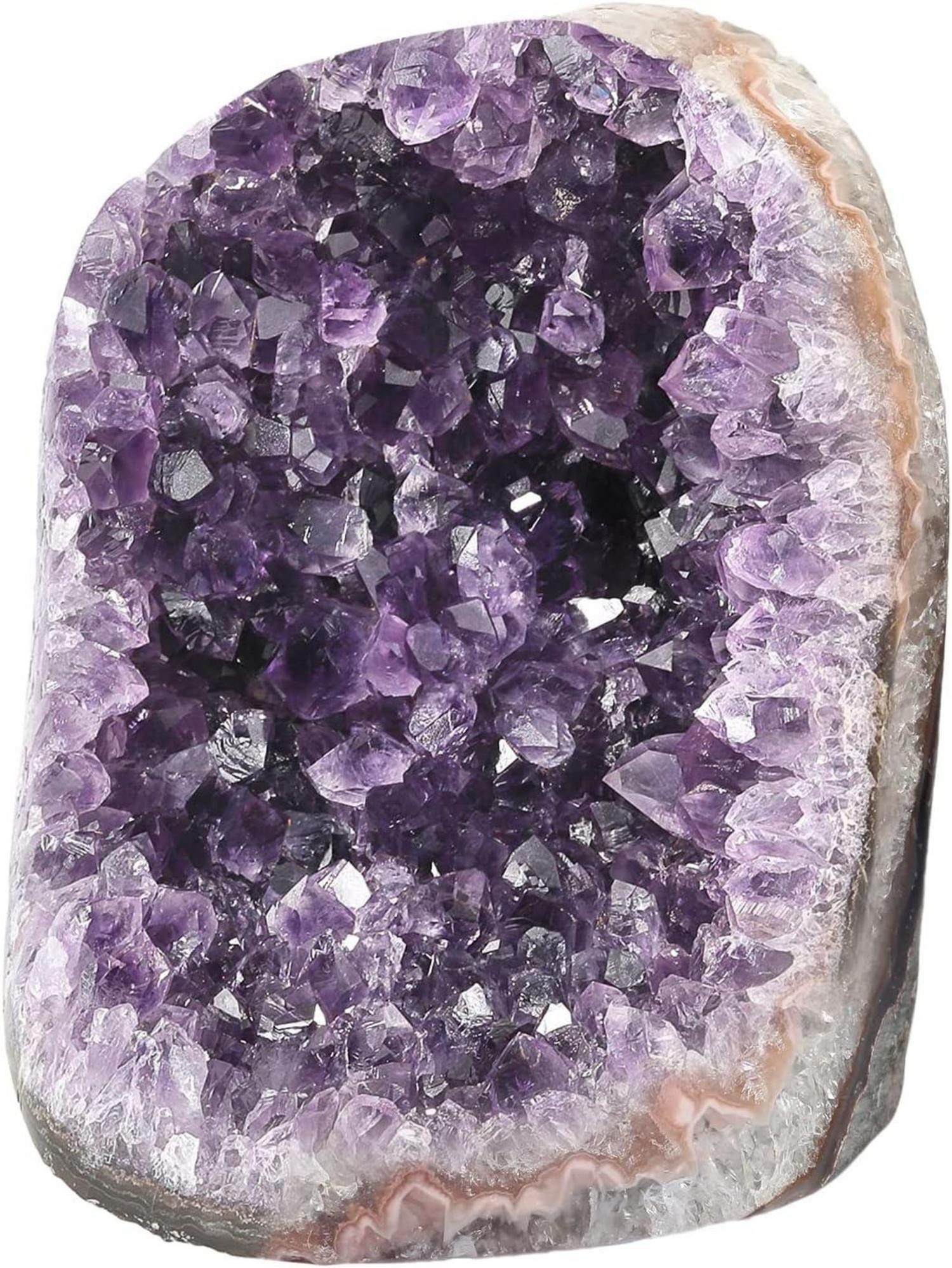 Edelstein Amethyst Drusensegment Rohstück Dekoration Fengshui Reiki Heilung