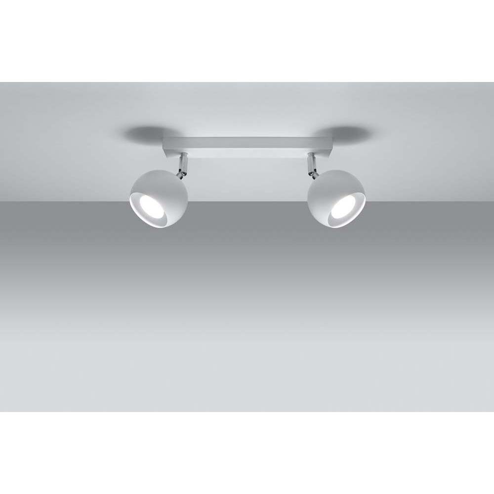 etc-shop LED Deckenspot, Weiß Bewegliche Deckenleuchte Leuchtmittel Esszimmer nicht inklusive, Deckenlampe Strahler