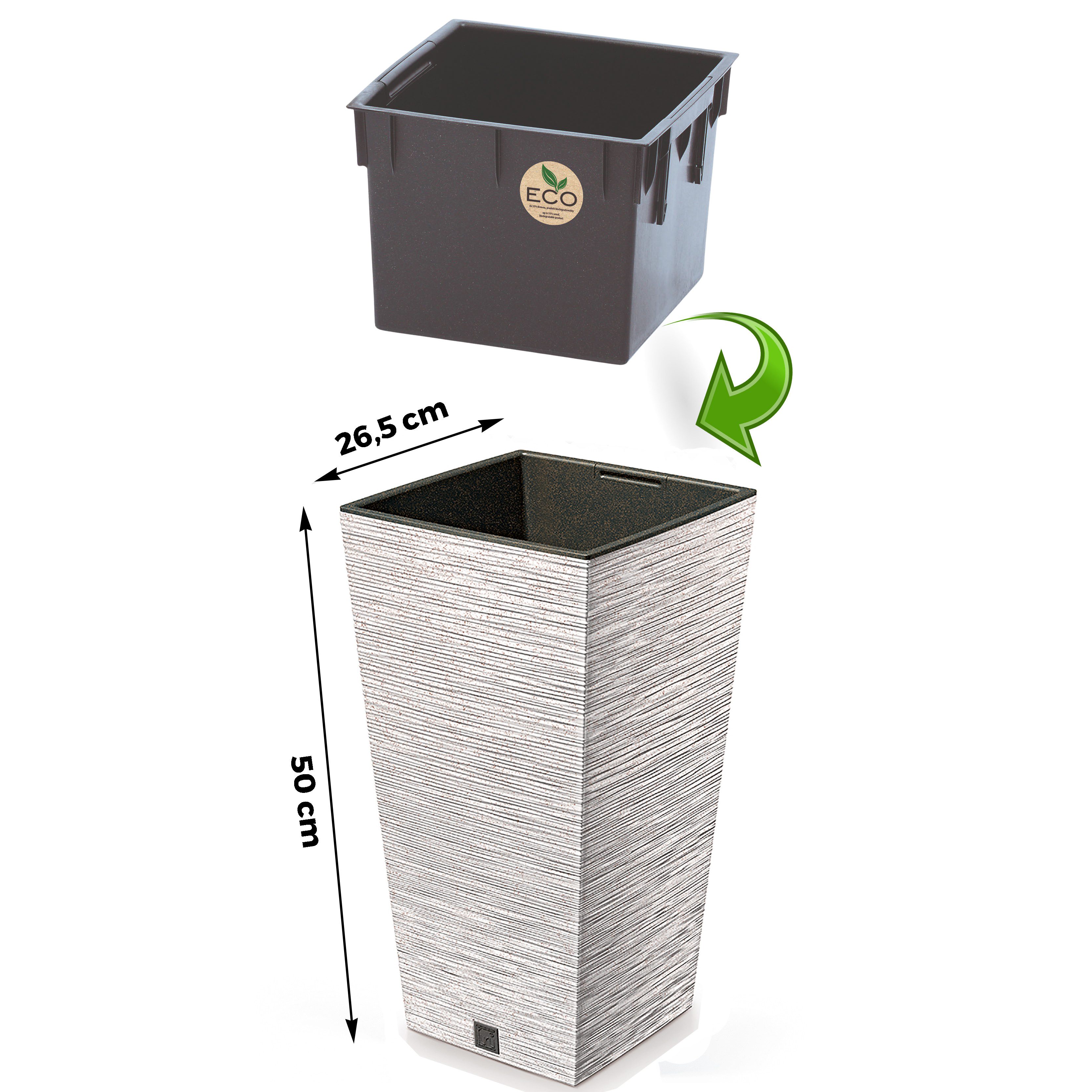 Annastore Pflanzkübel Pflanzsäule aus Kunststoff Pflanzgefäß Pflanzkübel fü günstig online kaufen