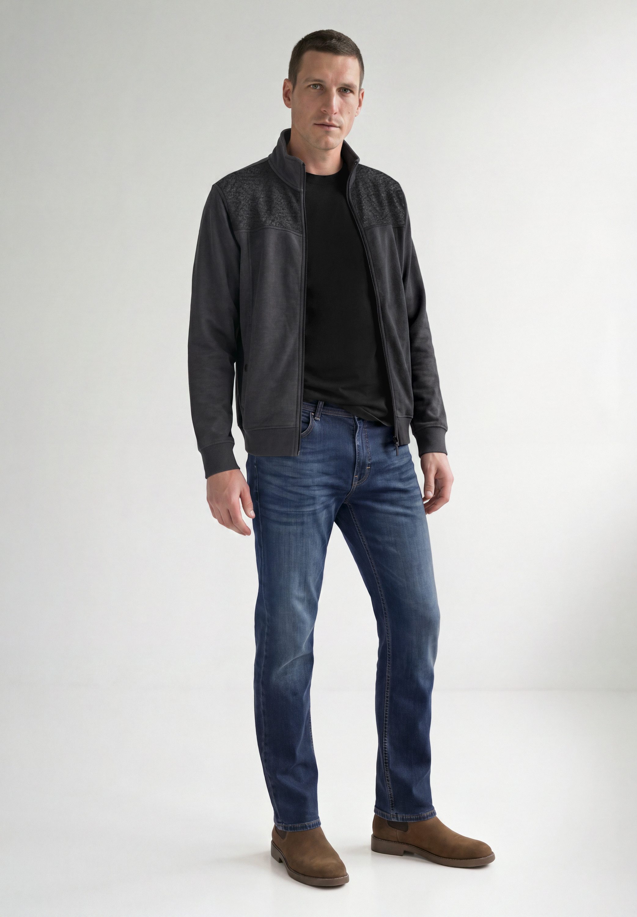 STREET ONE MEN Fleecejacke mit Stehkragen – Bild 3 von 5