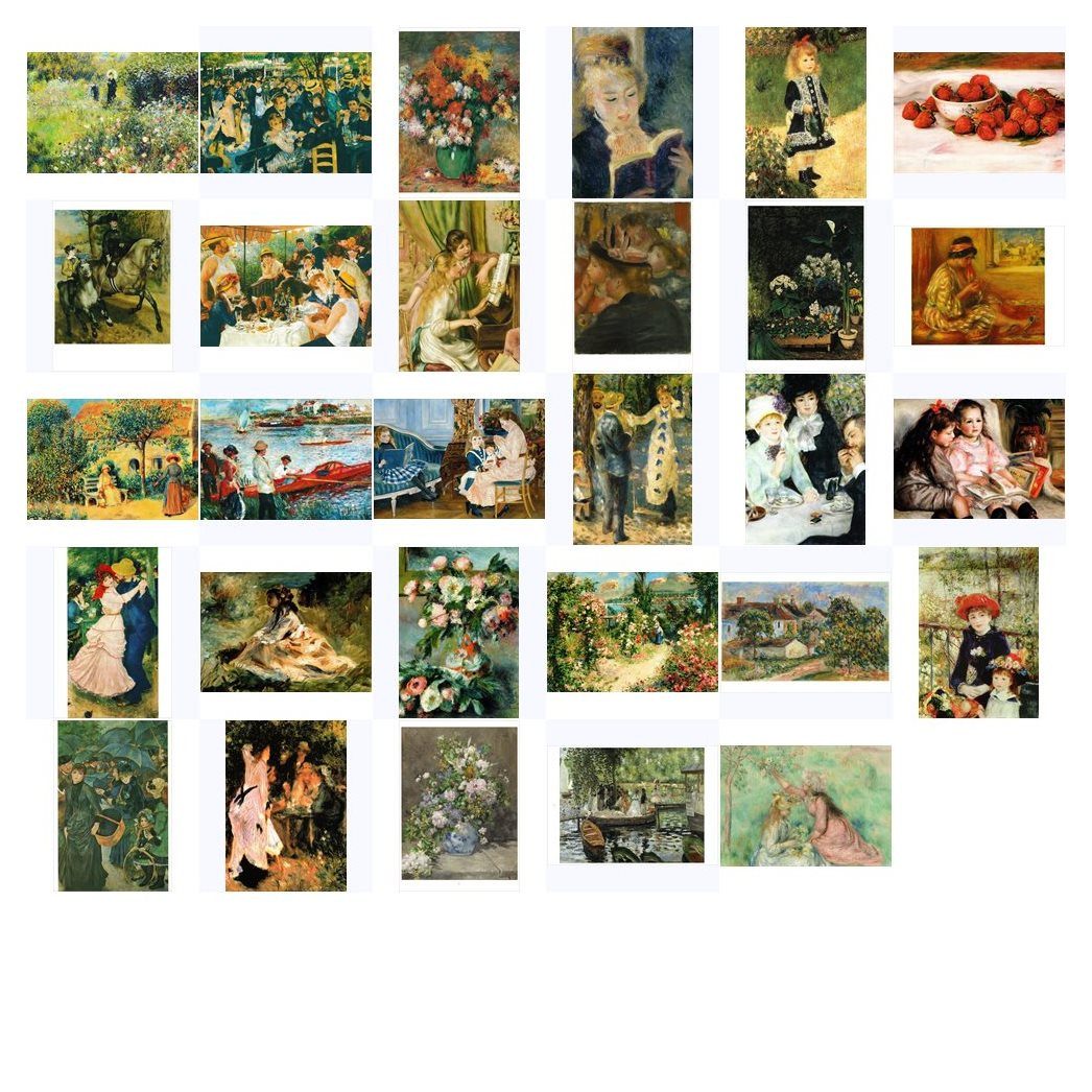 postkarten-universum.de Postkarte Kunstkarten-Komplett-Set Pierre Auguste Renoir