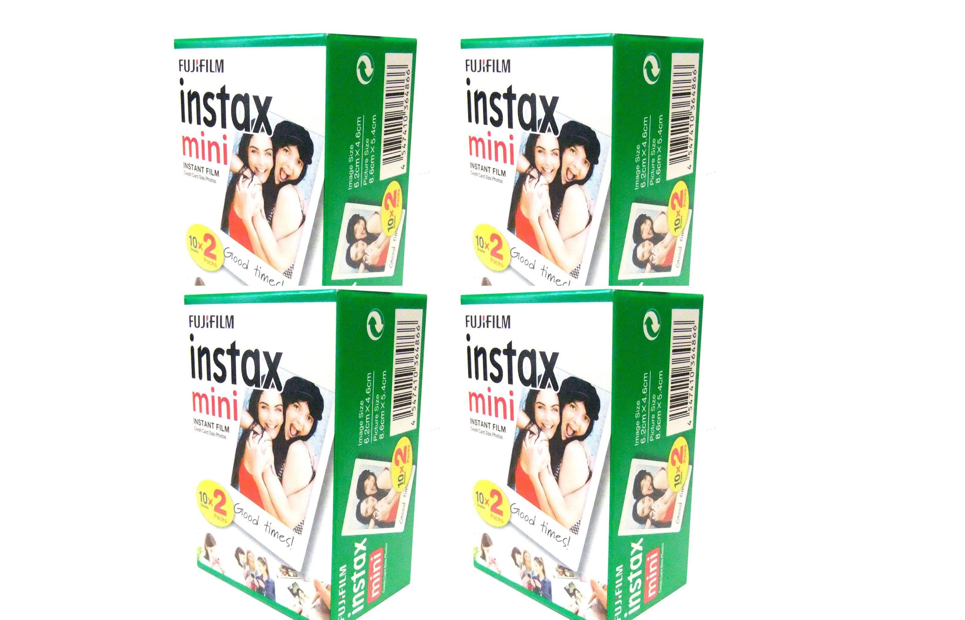 FUJIFILM Sofortbildfilm 4x Fuji Instax Mini Film Doppelpack