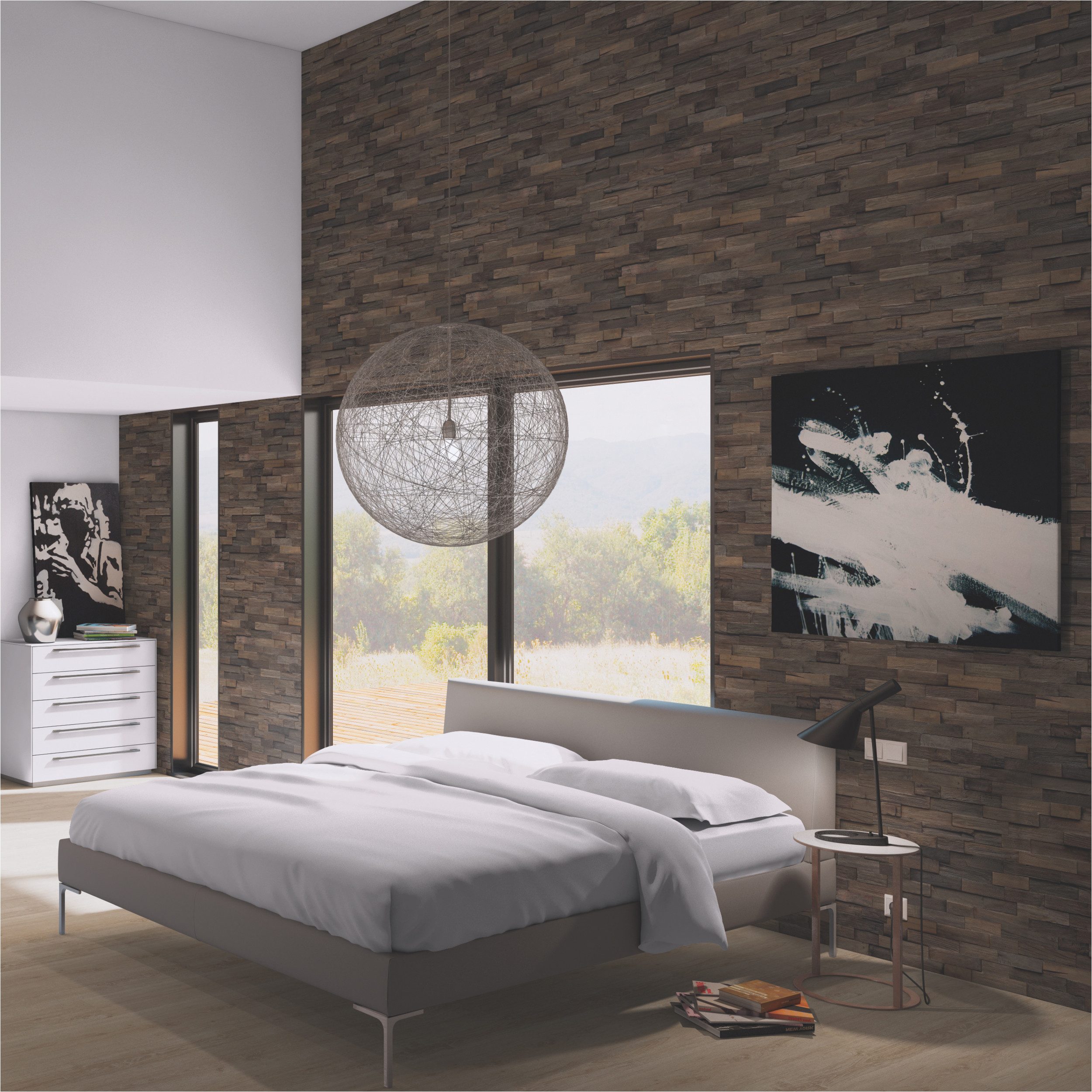 INDO 3D Wandpaneel Echtholz Teak FSC, günstig online kaufen