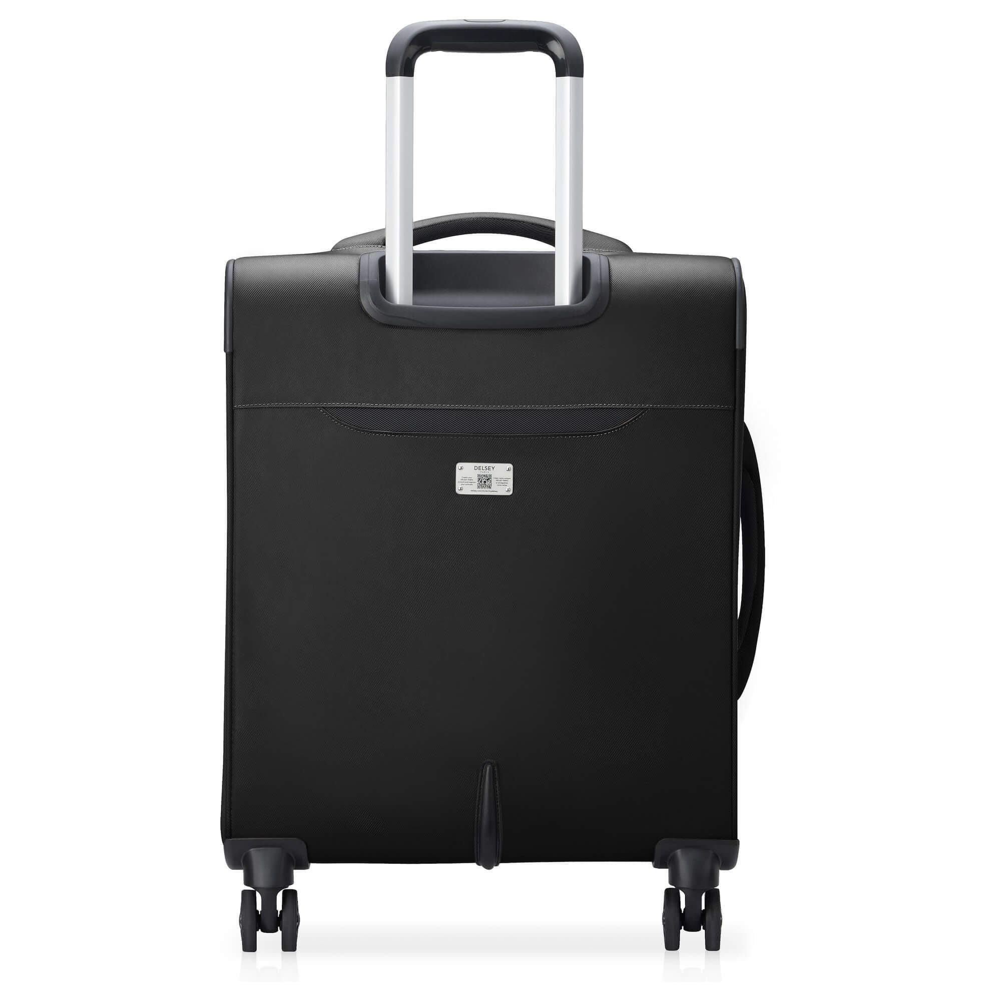 Handgepäck-Trolley, Delsey 4 Rollen black Rollen