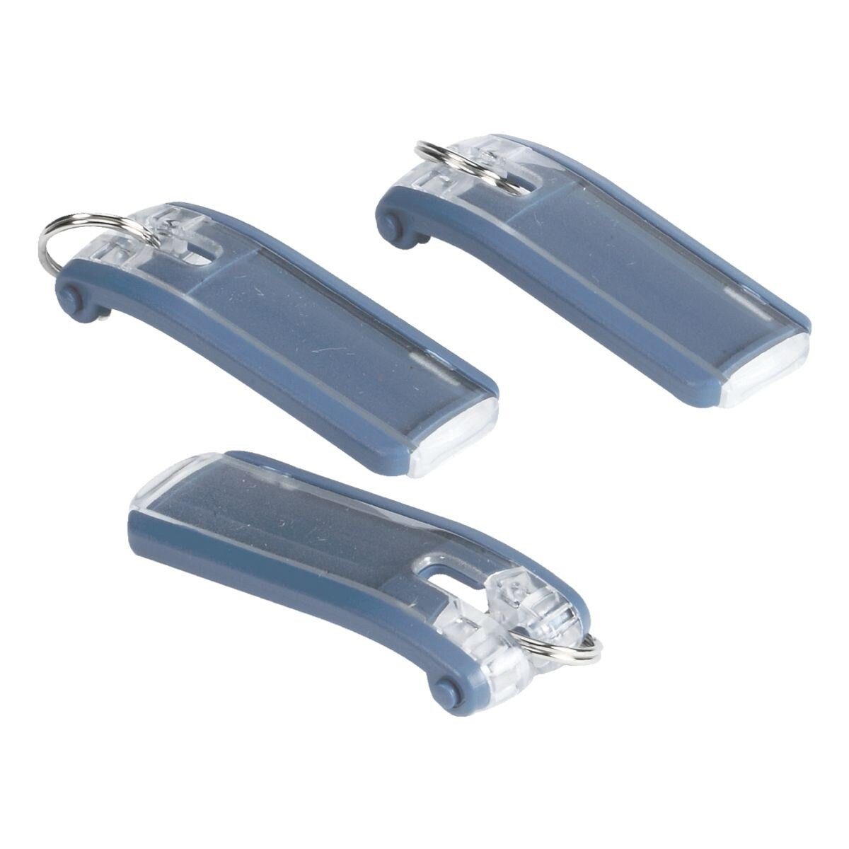 blau DURABLE Clip Key Easy-Open-Mechanik (6-tlg), Schlüsselanhänger mit