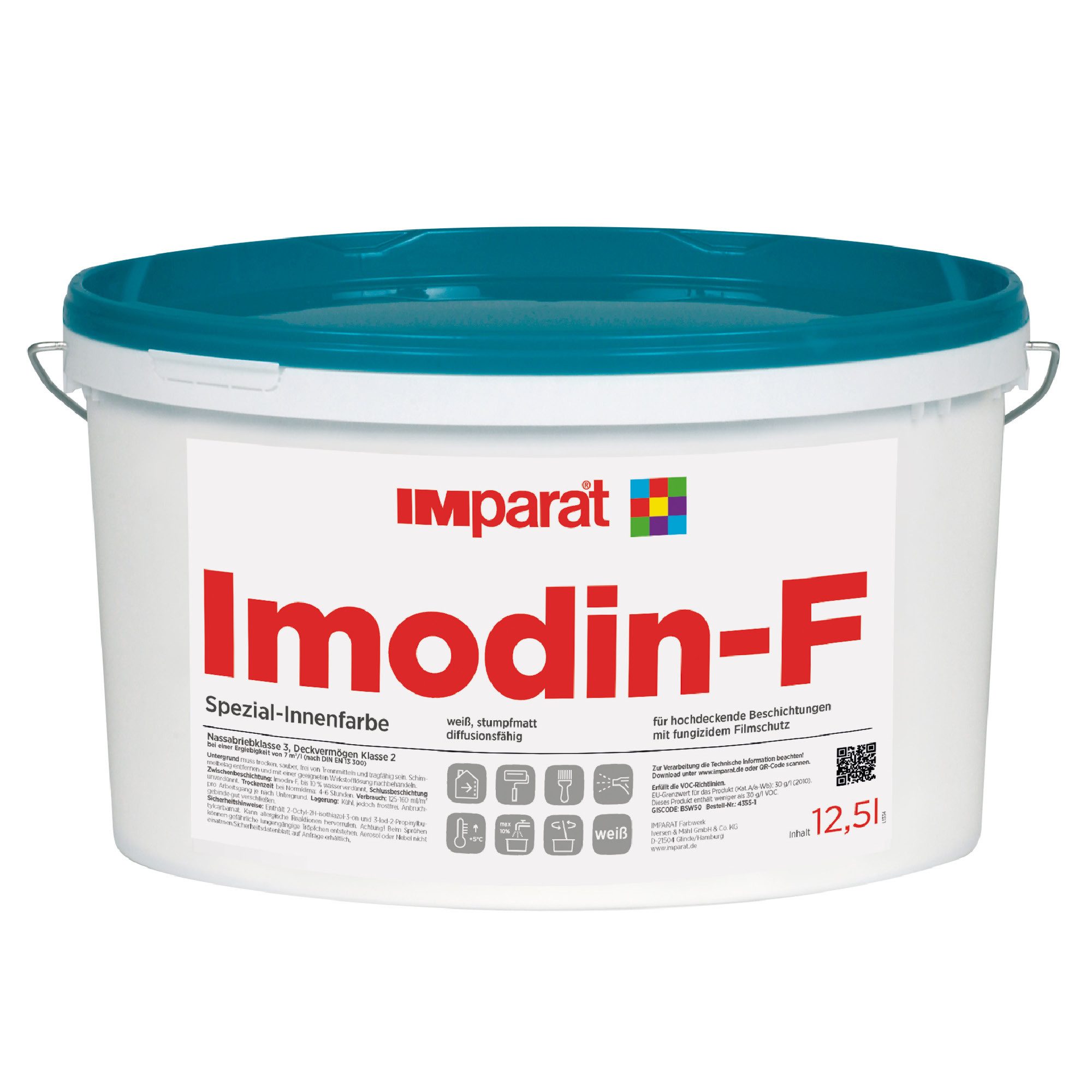 IMparat Farbwerk Iversen & Mähl GmbH & Co. KG Wand- und Deckenfarbe Imodin-F 12,5 l