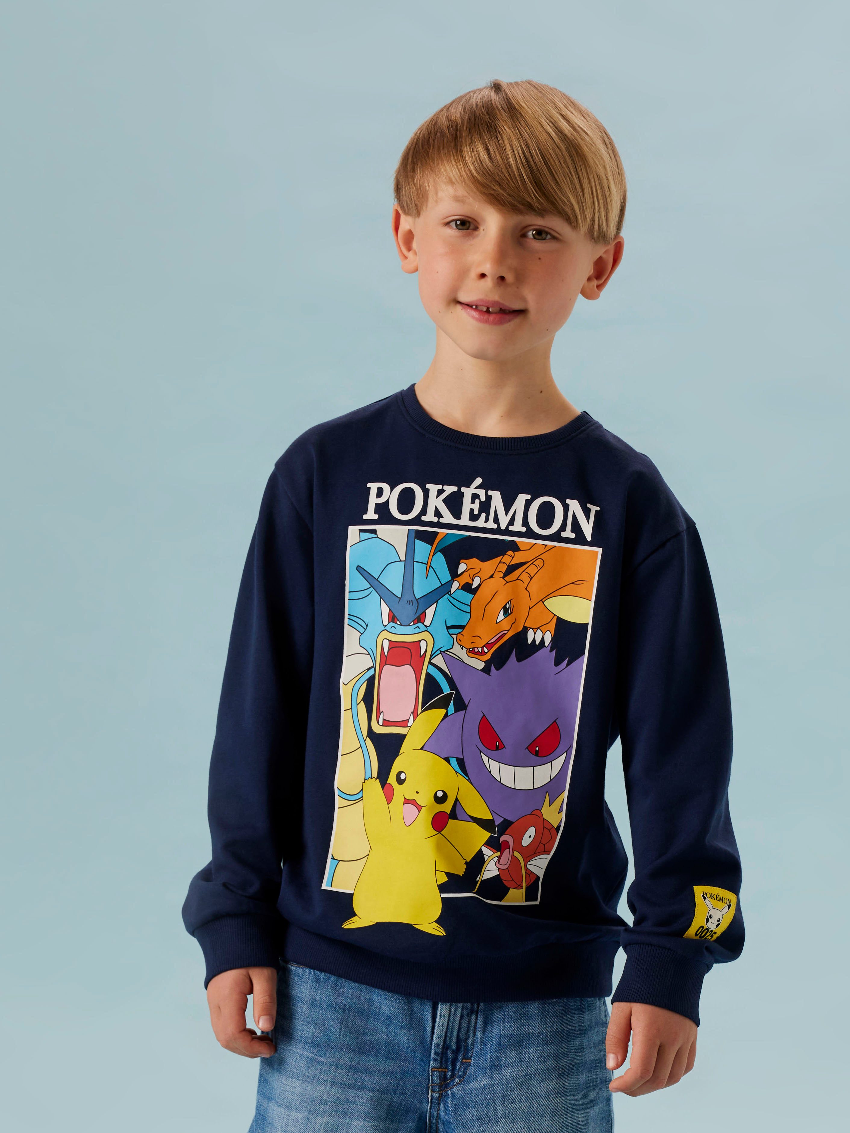 Name It Sweatshirt NKMJOBI POKEMON NREG SWEAT BRU BOX SKY