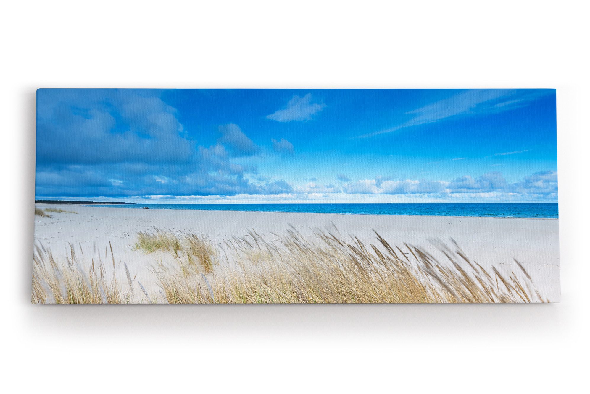 Leinwandbild Ostsee Strand Sandstrand Meer blauer Himmel Sommer