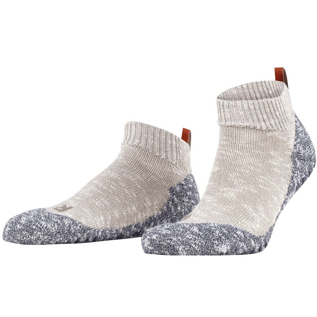 FALKE Socken Tagessocke Quarter Lodge Homepad grau/beige Herren - 1 Paar günstig online kaufen