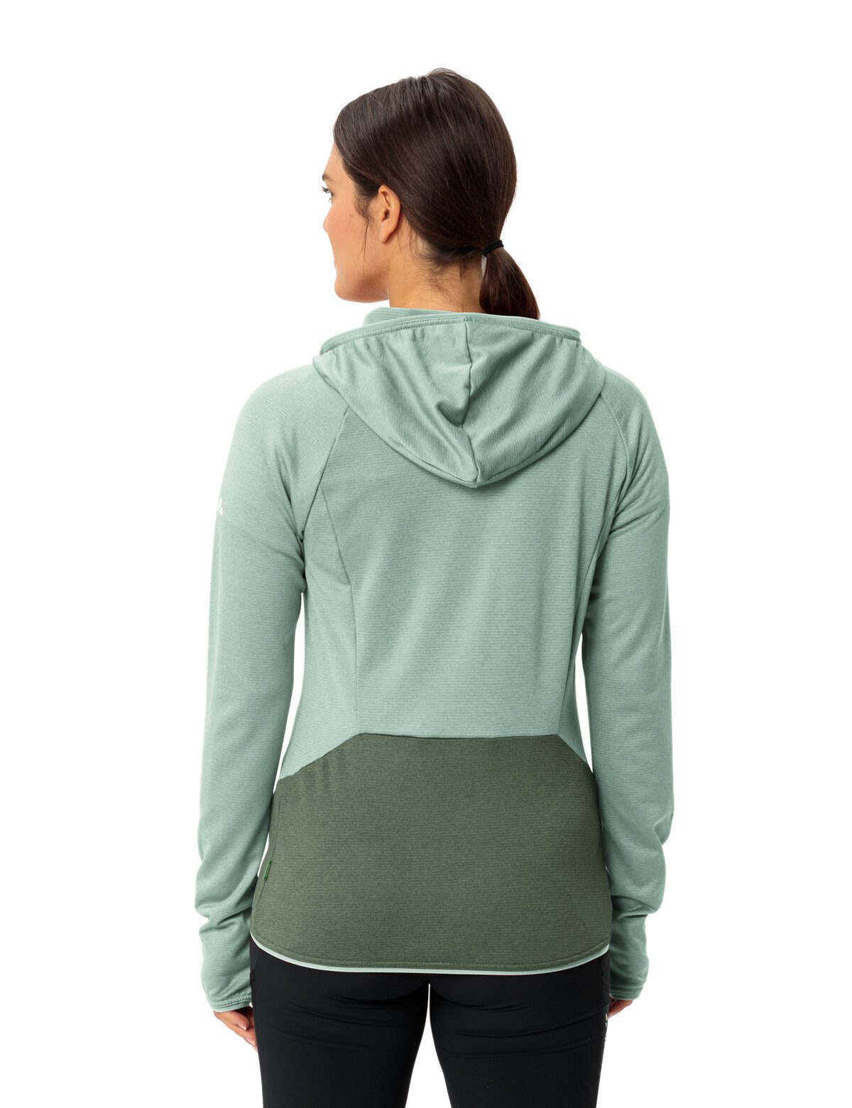 VAUDE Fleecejacke WOMEN'S TEKOA FLEECE JACKET II mit Kapuze, taillenbedeckte Länge