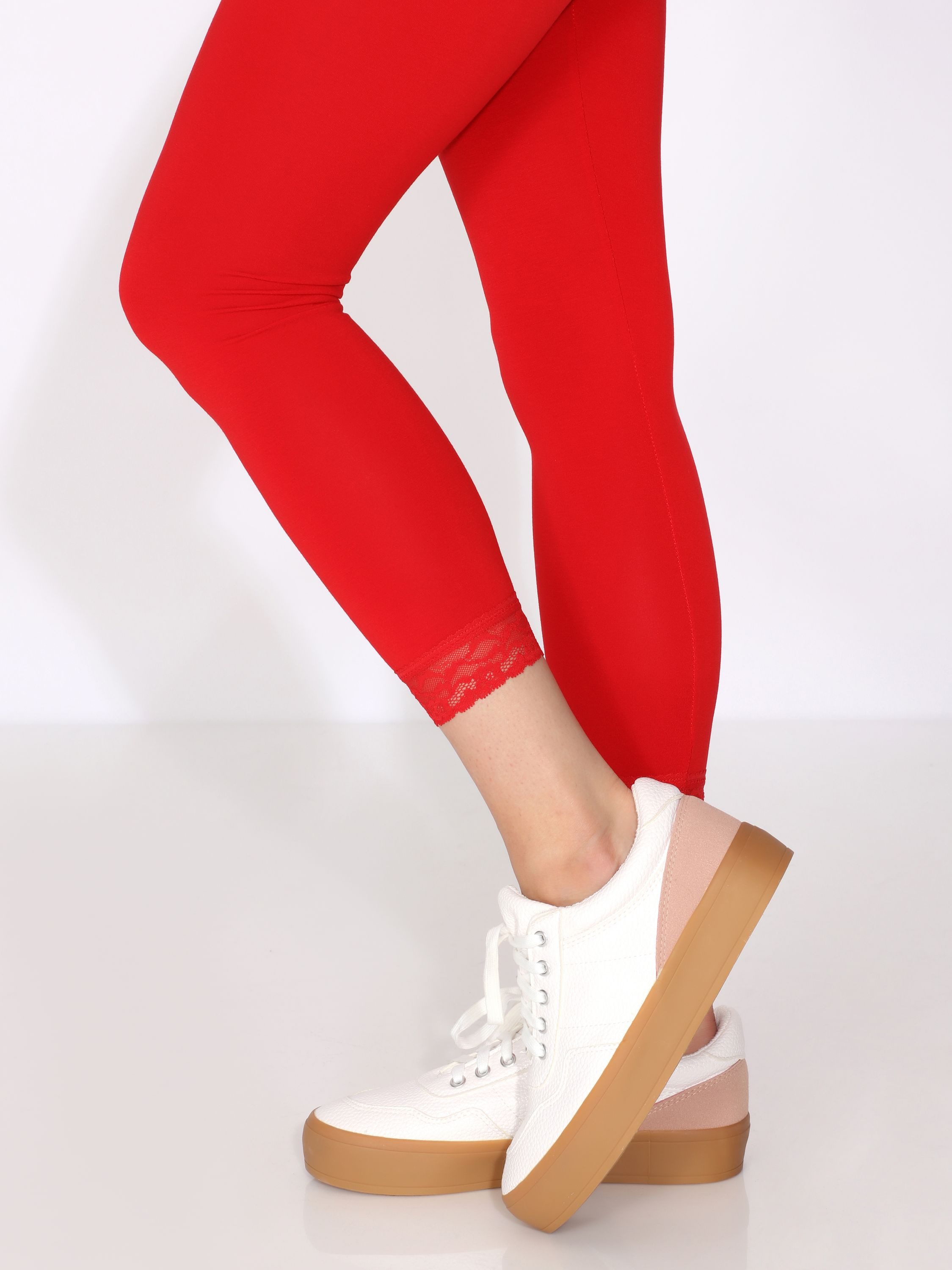 Merry Style Leggings Damen 7/8 Hose mit Spitze MS10-342 (1-tlg) aus Viskose – Bild 5 von 5