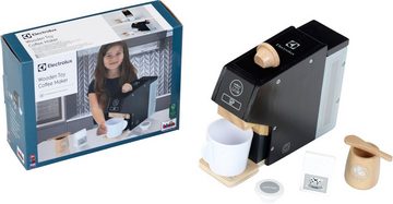 Klein Kinder-Kaffeemaschine Holzspielzeug, Electrolux, Holz, mit Kaffeekapseln und Zubehör aus Holz