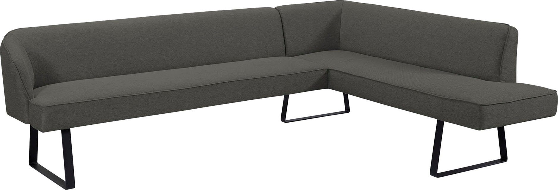 Americano, und - fashion Qualitäten sofa verschiedenen in exxpo mit Keder Eckbank Bezug Metallfüßen,