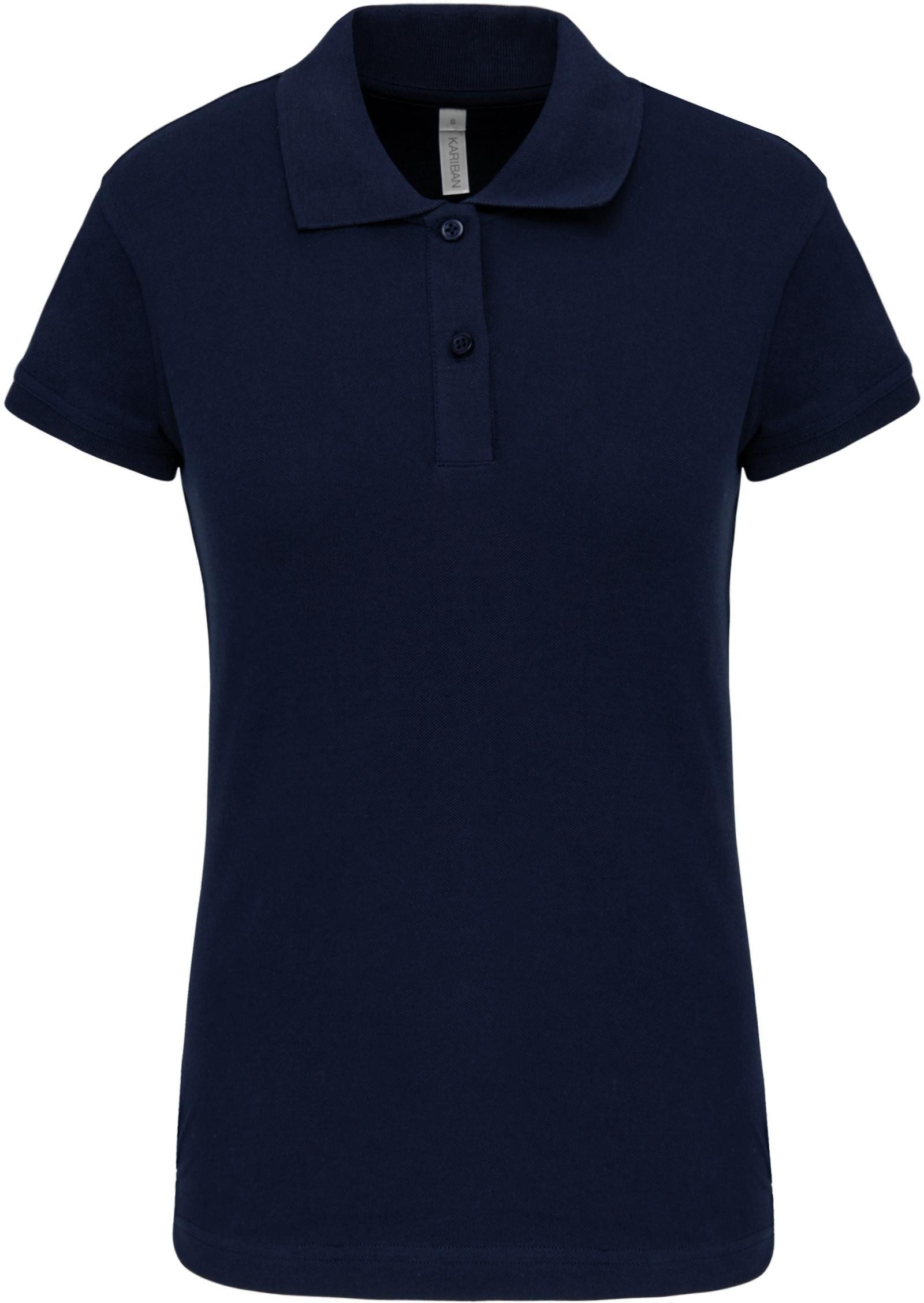 Poloshirt Kurzarm-Polohemd für Damen. Aus Baumwollpiqué