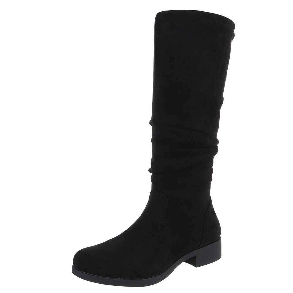 Ital-Design Damen Freizeit Stiefel (88577474) Blockabsatz Flache Stiefel in günstig online kaufen