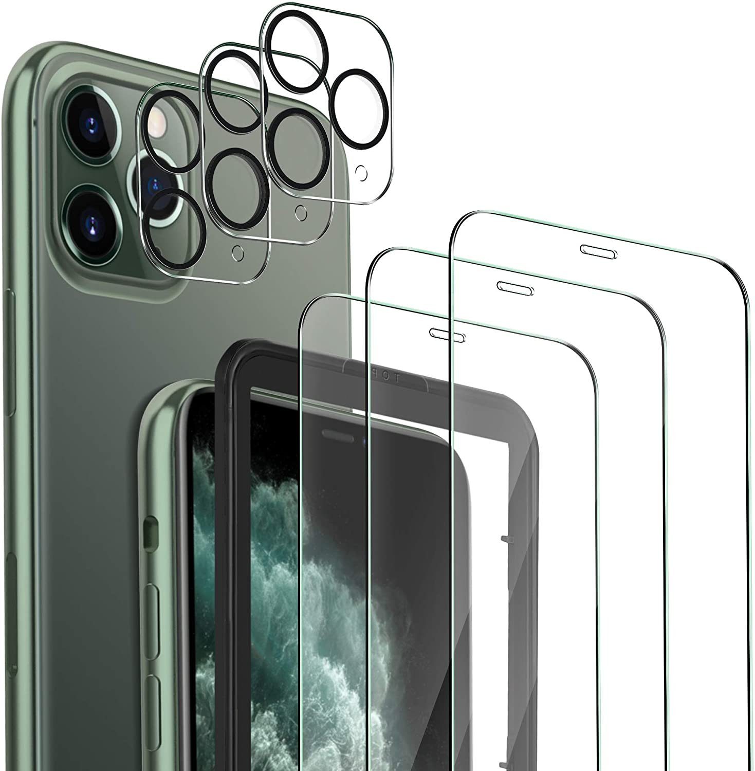 IVSO Schutzfolie »Kompatibel mit iPhone 11 Pro Panzerglas/Kamera Panzerglas,  3 Stück 9H Hartglas«, Anti-Staub Displayfolie Kompatibel mit iPhone 11 Pro  5.8 Schutzfolie online kaufen | OTTO