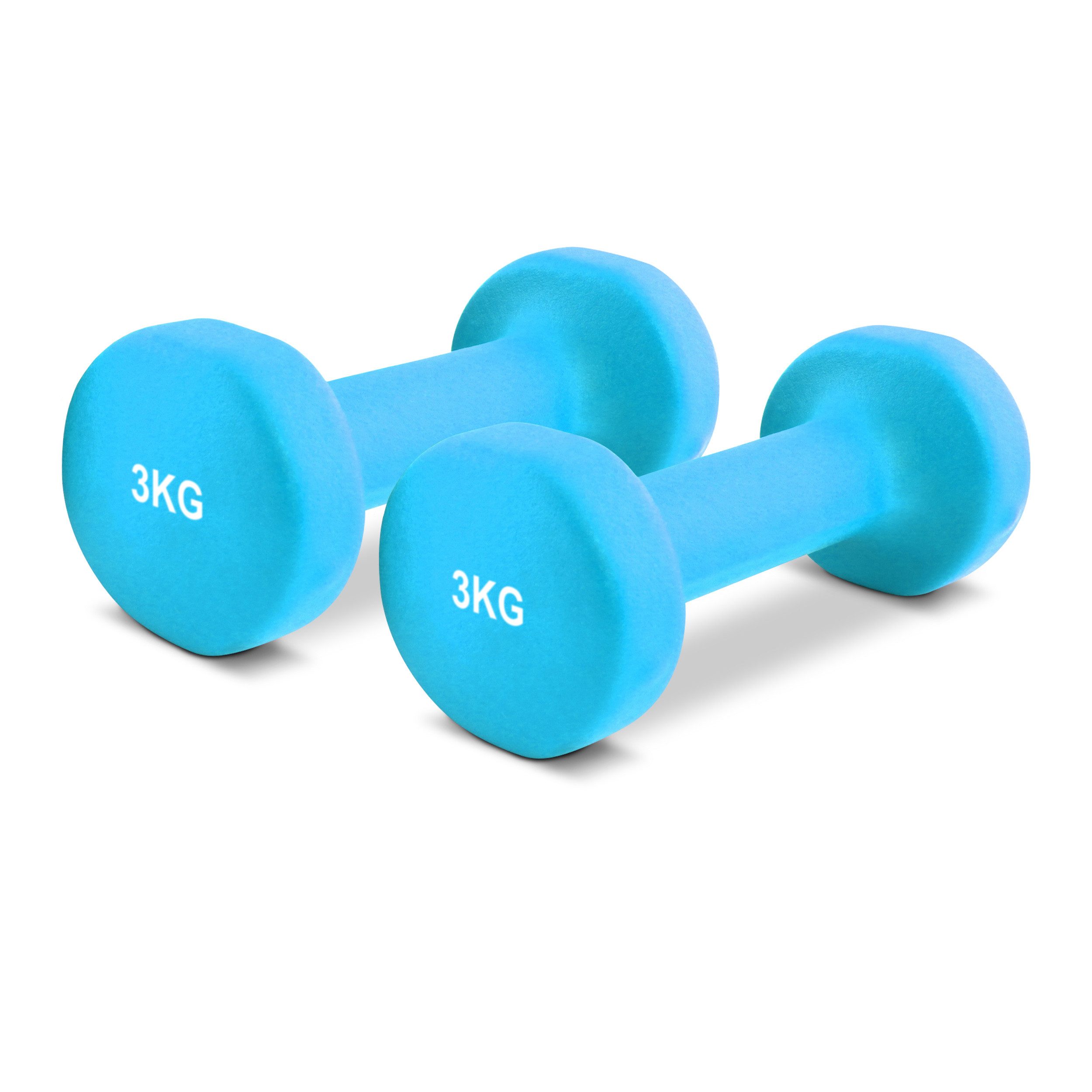 Hantel Hantelset Neopren 2er Set 0,5 – 5 kg Paar inkl. Übungsposter
