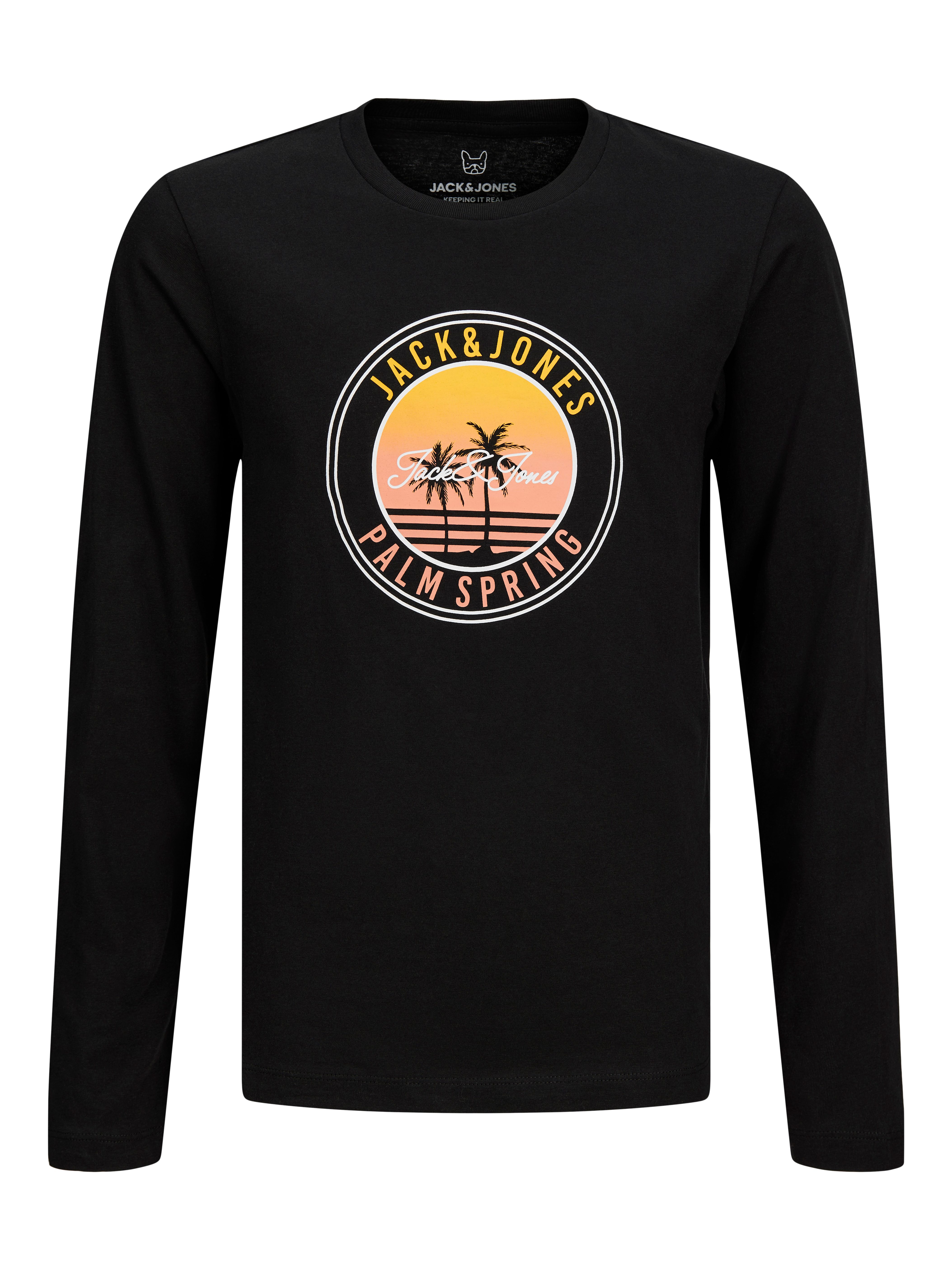 Jack & Jones Junior Langarmshirt JJPALM TEE LS CREW NECK 2PK MP JNR (Packung, 2-tlg) Baumwolle, regular fit – Bild 4 von 5
