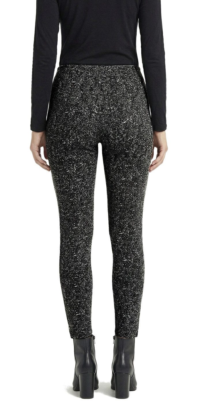 dy_mode Thermohose Damen Thermohose Gefütterte Winterhose Thermoleggings Middle Waist Middel Waist, mit Innenfutter, mit elastischem Bund