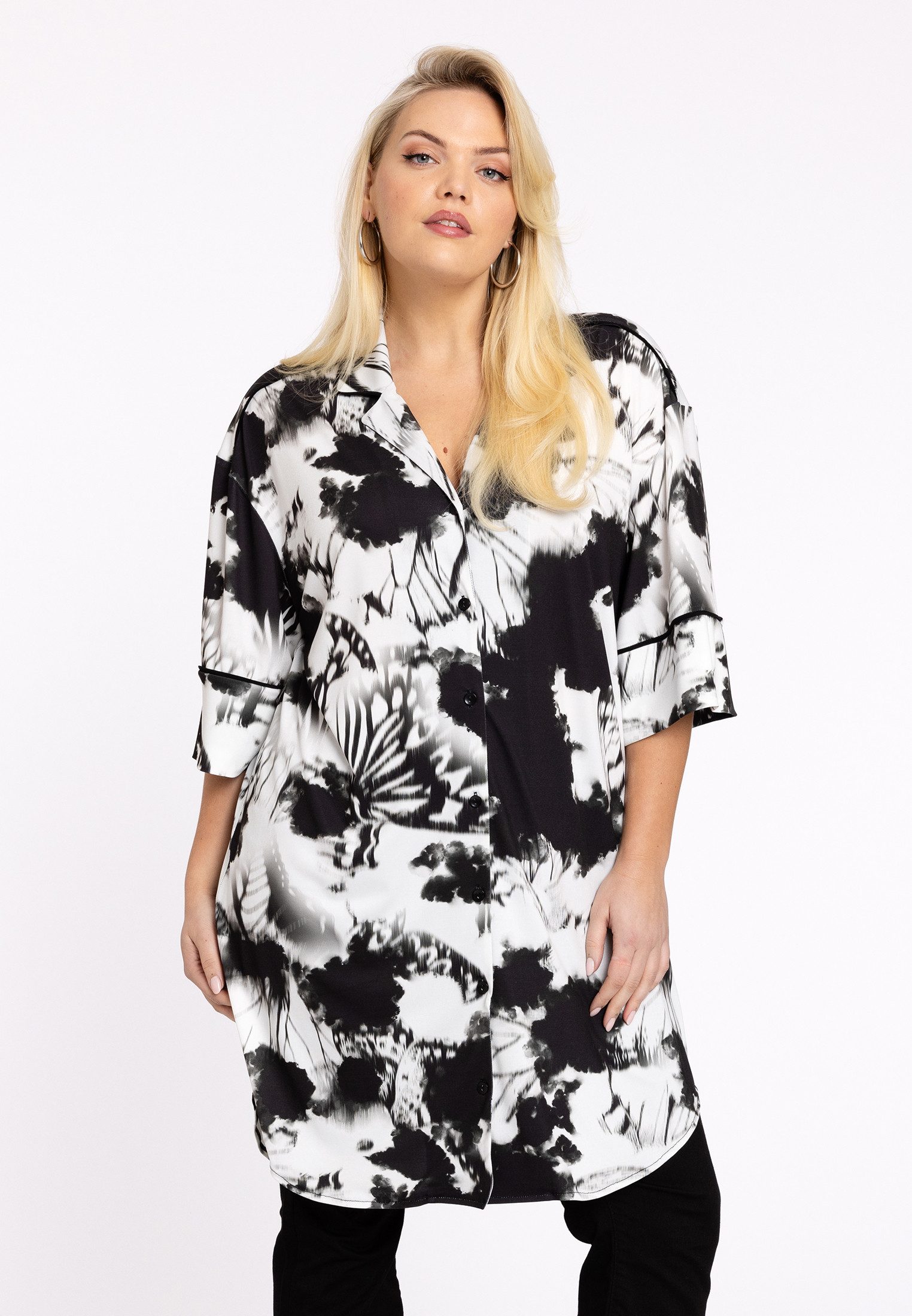 A-Linien-Kleid Damen Kleid mit Druck