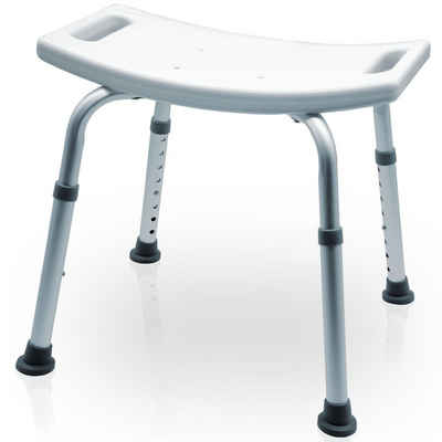 MOBILITY Plus+ Duschhocker, belastbar bis 136 kg, - höhenverstellbar - Duschsitz für Badezimmer - Duschhilfe rutschfest & stabil