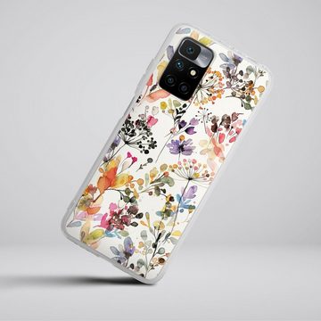 DeinDesign Handyhülle Blume Muster Pastell Wild Grasses, Xiaomi Redmi 10 Silikon Hülle Bumper Case Handy Schutzhülle