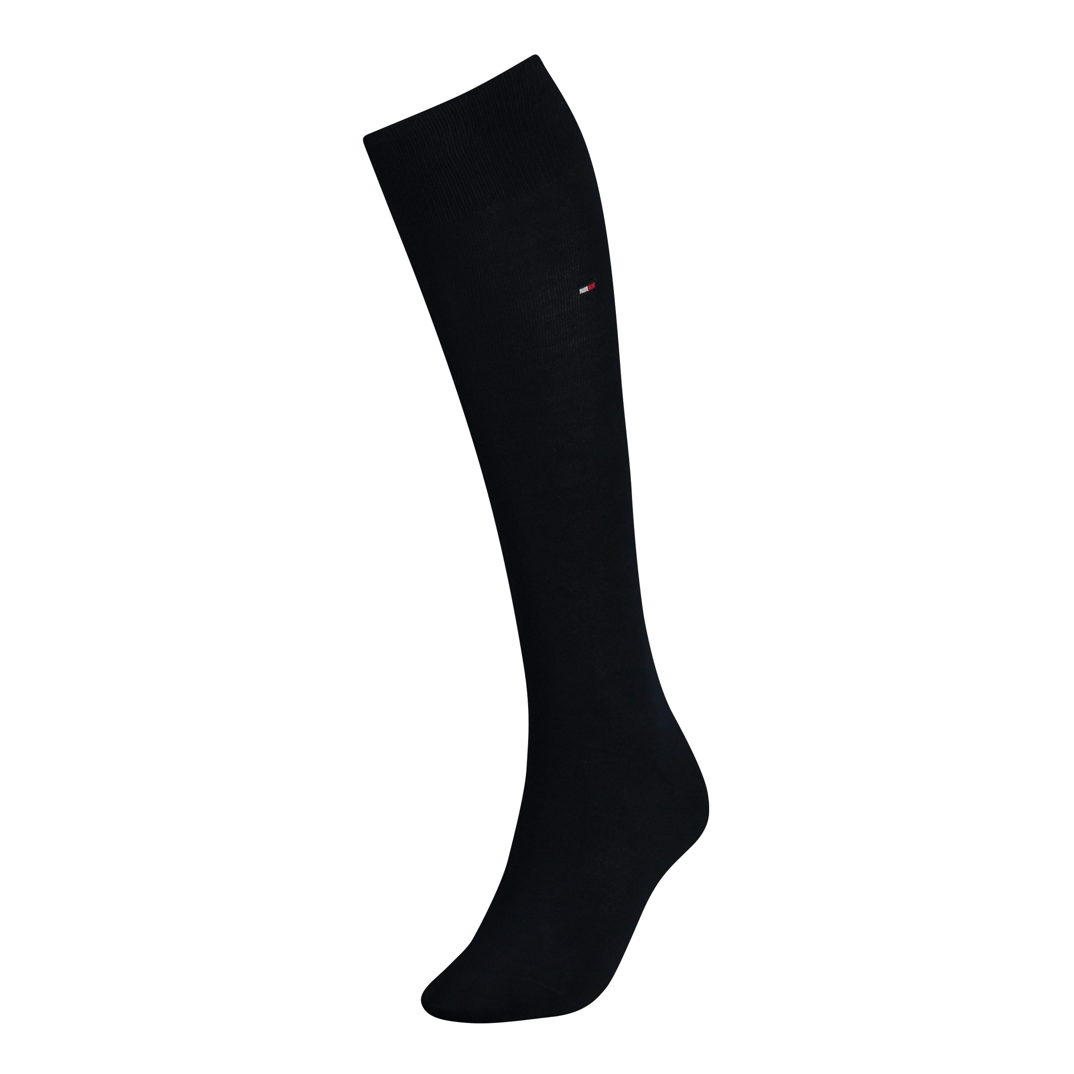 Tommy Hilfiger Kniestrümpfe TH WOMEN KNEEHIGH mit kleinem Flag-Label