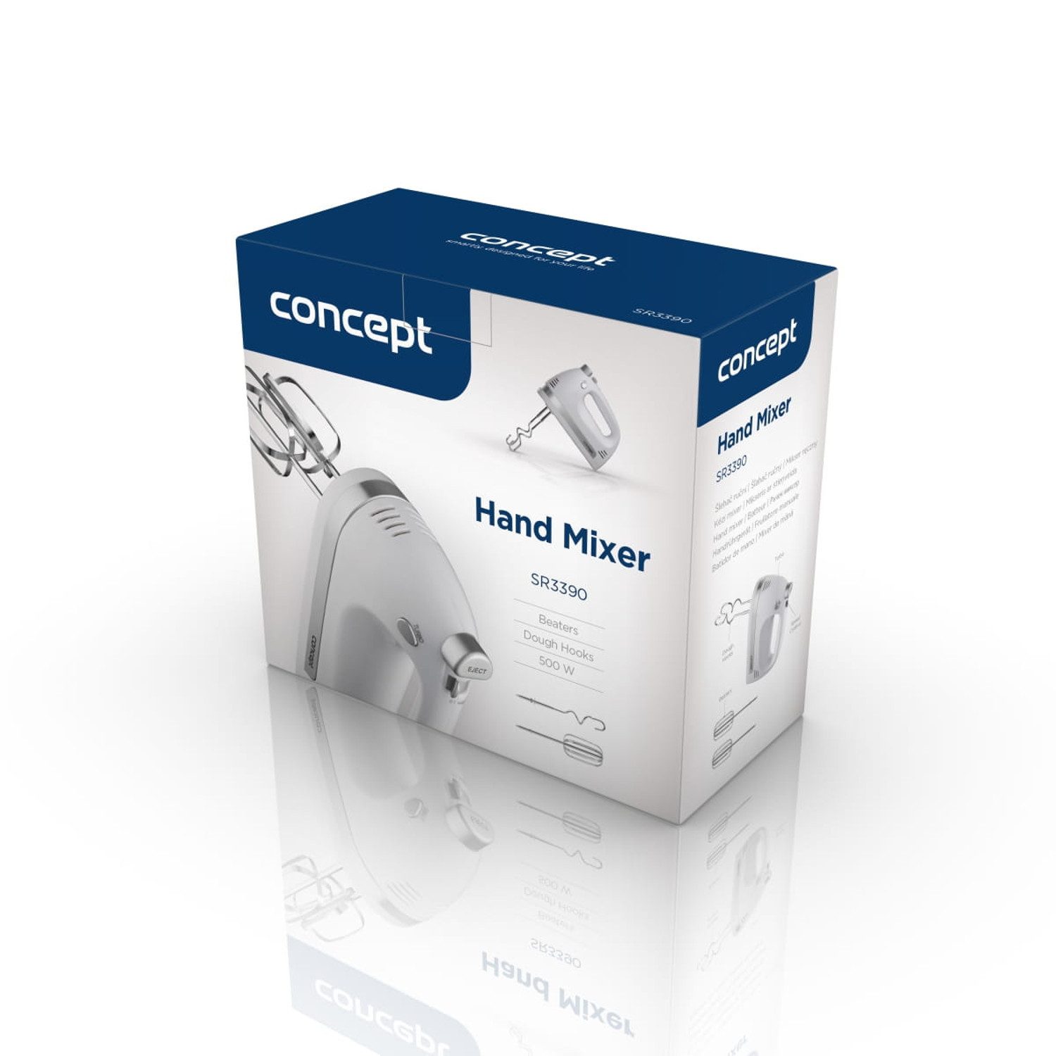 Concept Handmixer SR3390 5 Geschwindigkeiten, 500 W, 500-Watt-Handmixer