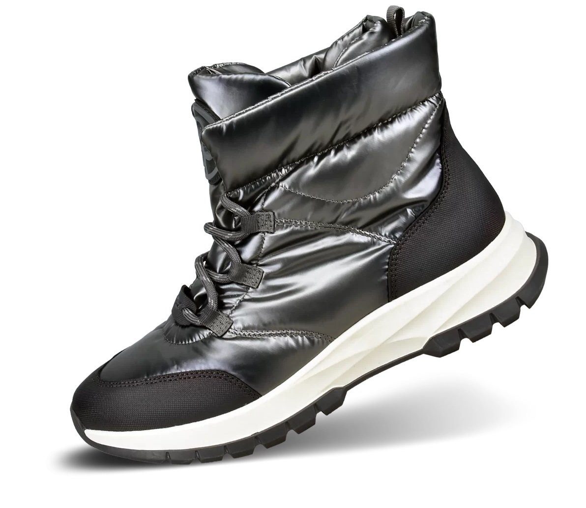 bugatti Чоботи Athena Tex metallics grau Damen Winterstiefel