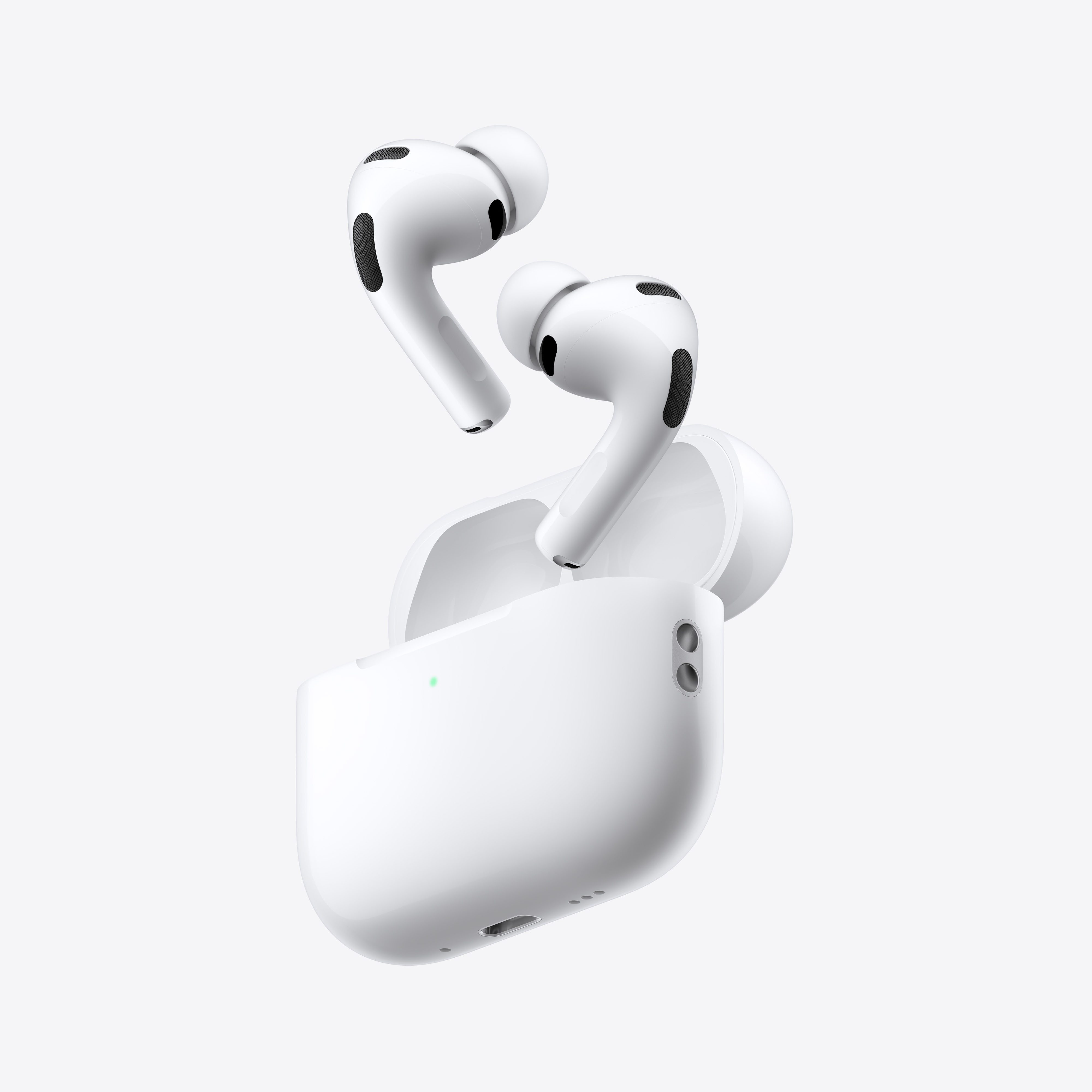 Apple AirPods Pro 3 wireless In-Ear-Kopfhörer (Active Noise Cancelling (ANC), Transparenzmodus, True Wireless, integrierte Steuerung für Anrufe und Musik, kompatibel mit Siri, Siri, Bluetooth, Mit dem neuen Update: Live Übersetzung)