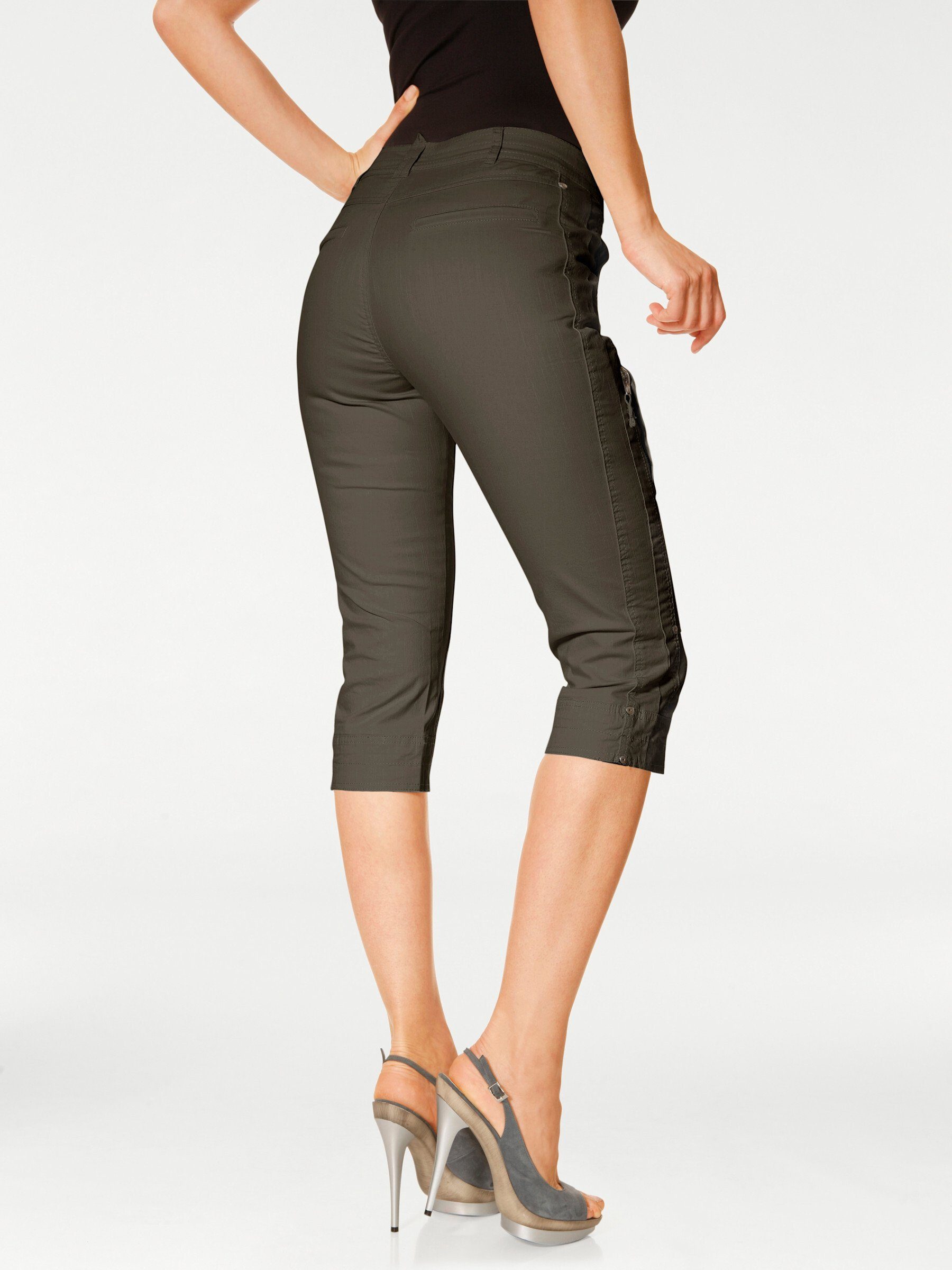 heine Jerseyhose Capri-Hose leicht vertieft
