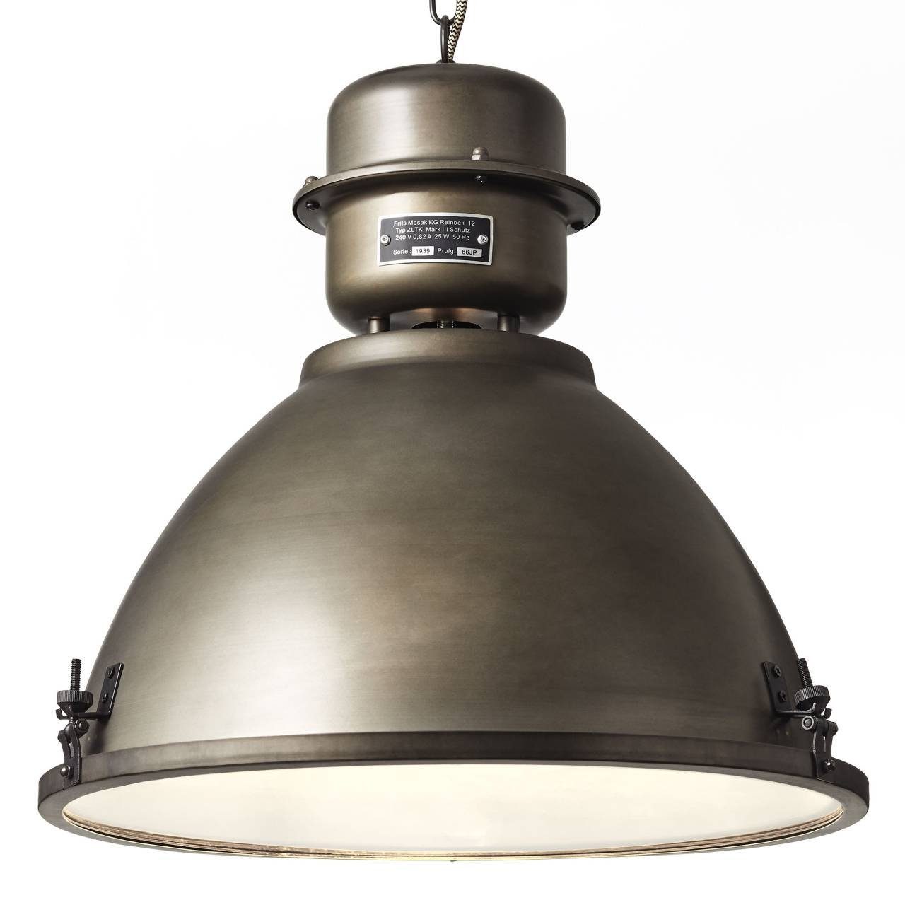 Kiki 60W, E27, 1x schwarz geeign Lampe Pendelleuchte Brilliant A60, 48cm Pendelleuchte Kiki, stahl