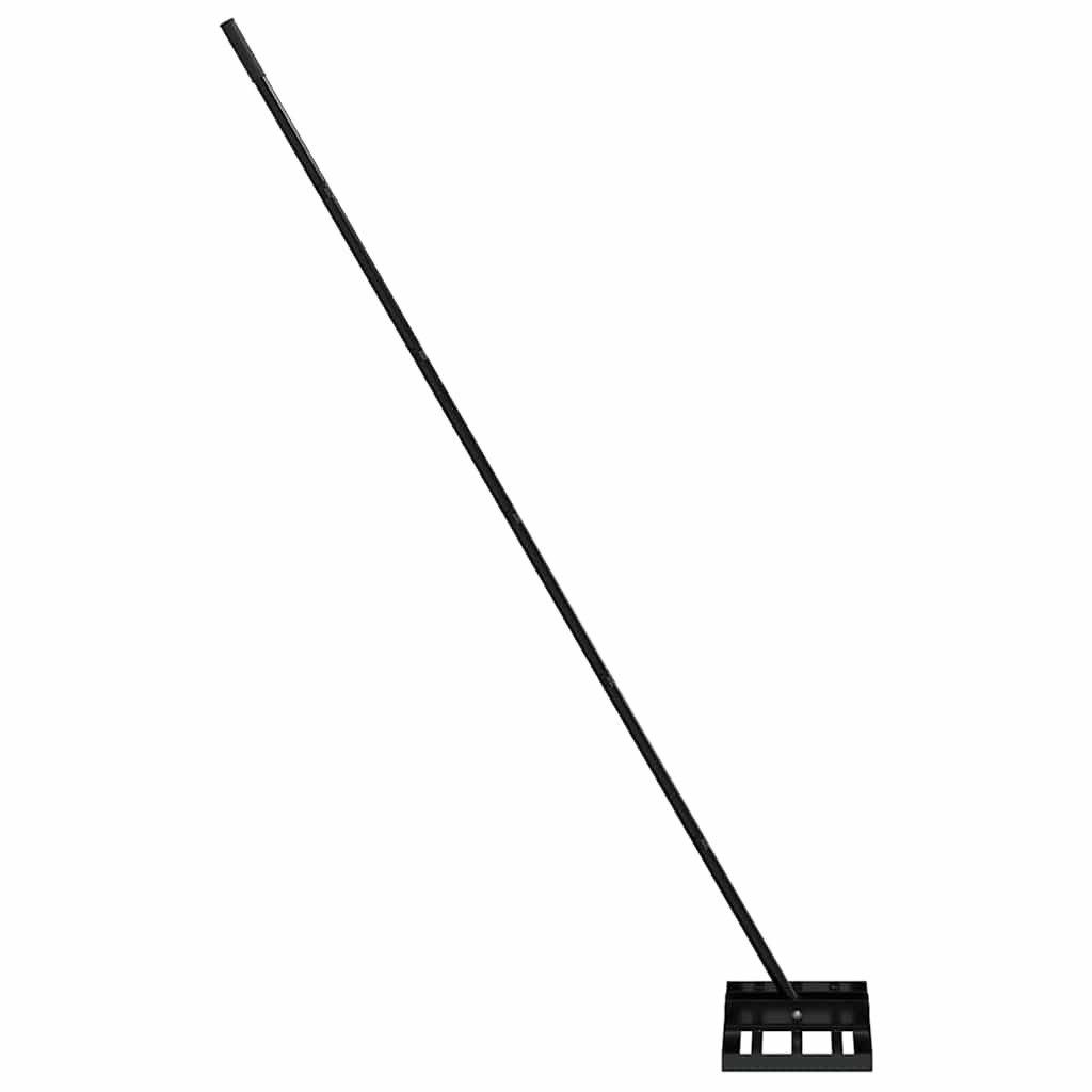 vidaXL Rechen Gartenrechen Schwarz 45 x 25 x 200 cm Pulverbeschichteter Stahl, (1-tlg)