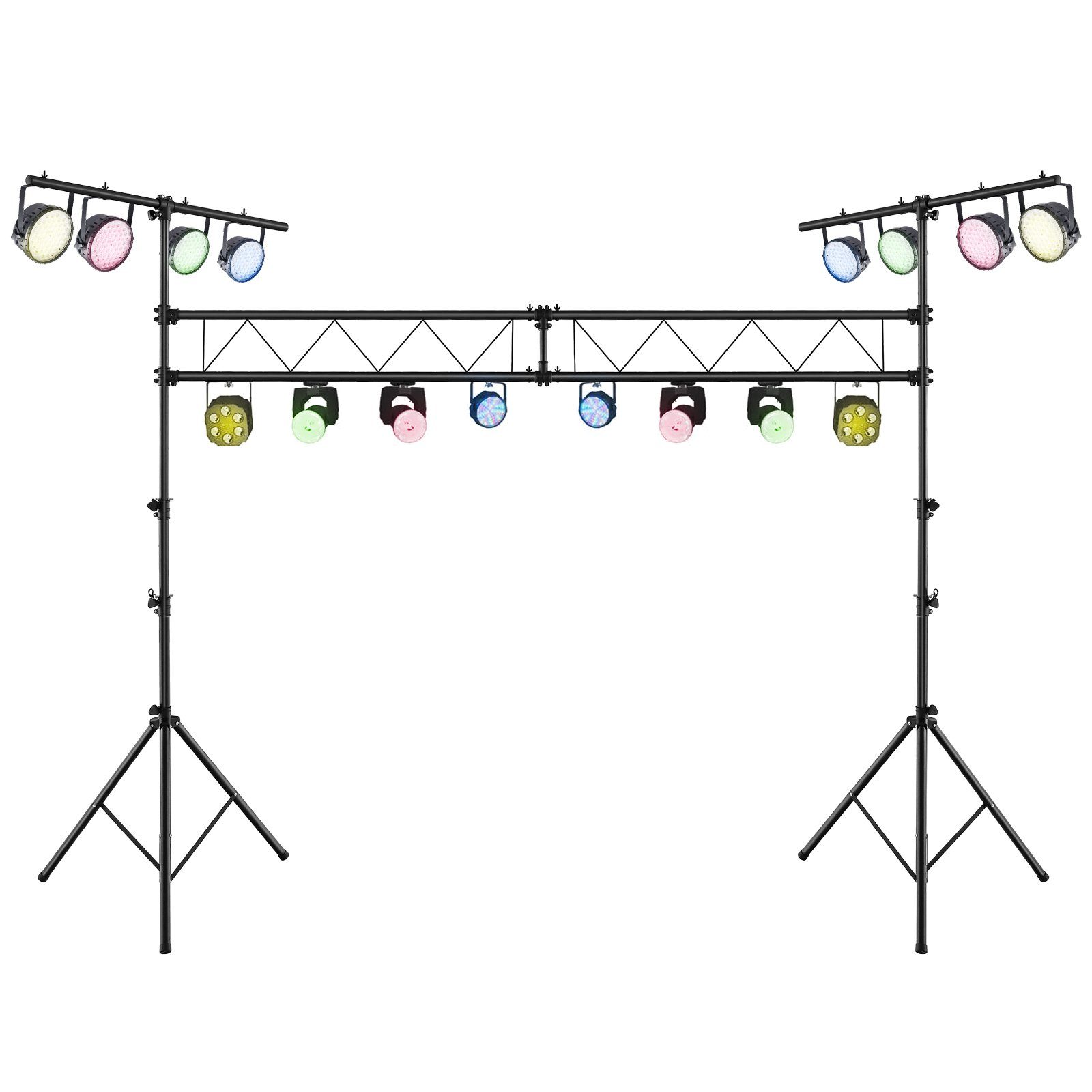 COSTWAY Lampenstativ (180-360cm höhenverstellbar, klappbar, bis 100kg)