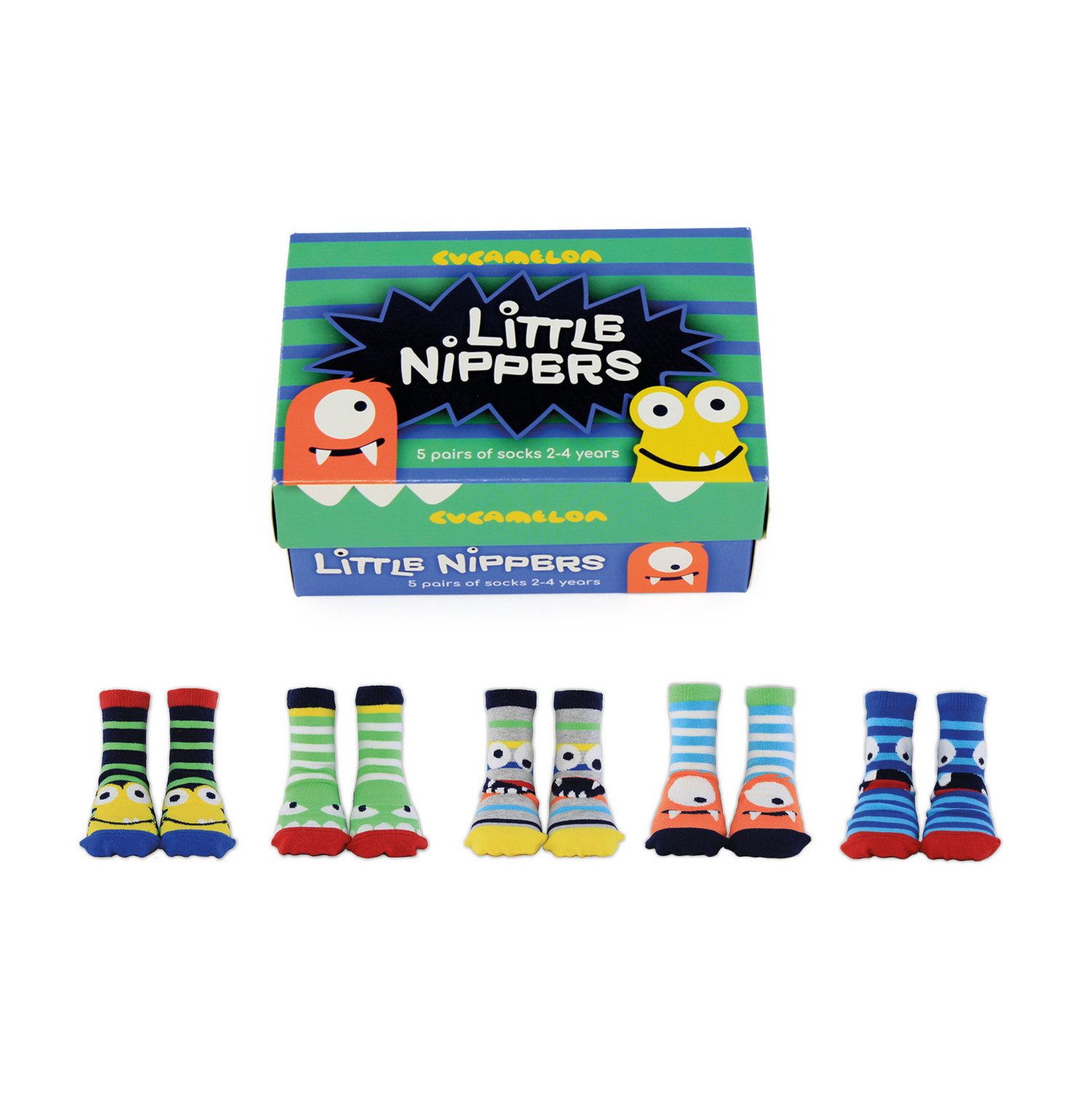 Cucamelon Freizeitsocken Kleine Monster Cucamelon Socken für Kleinkinder (5 Paar)