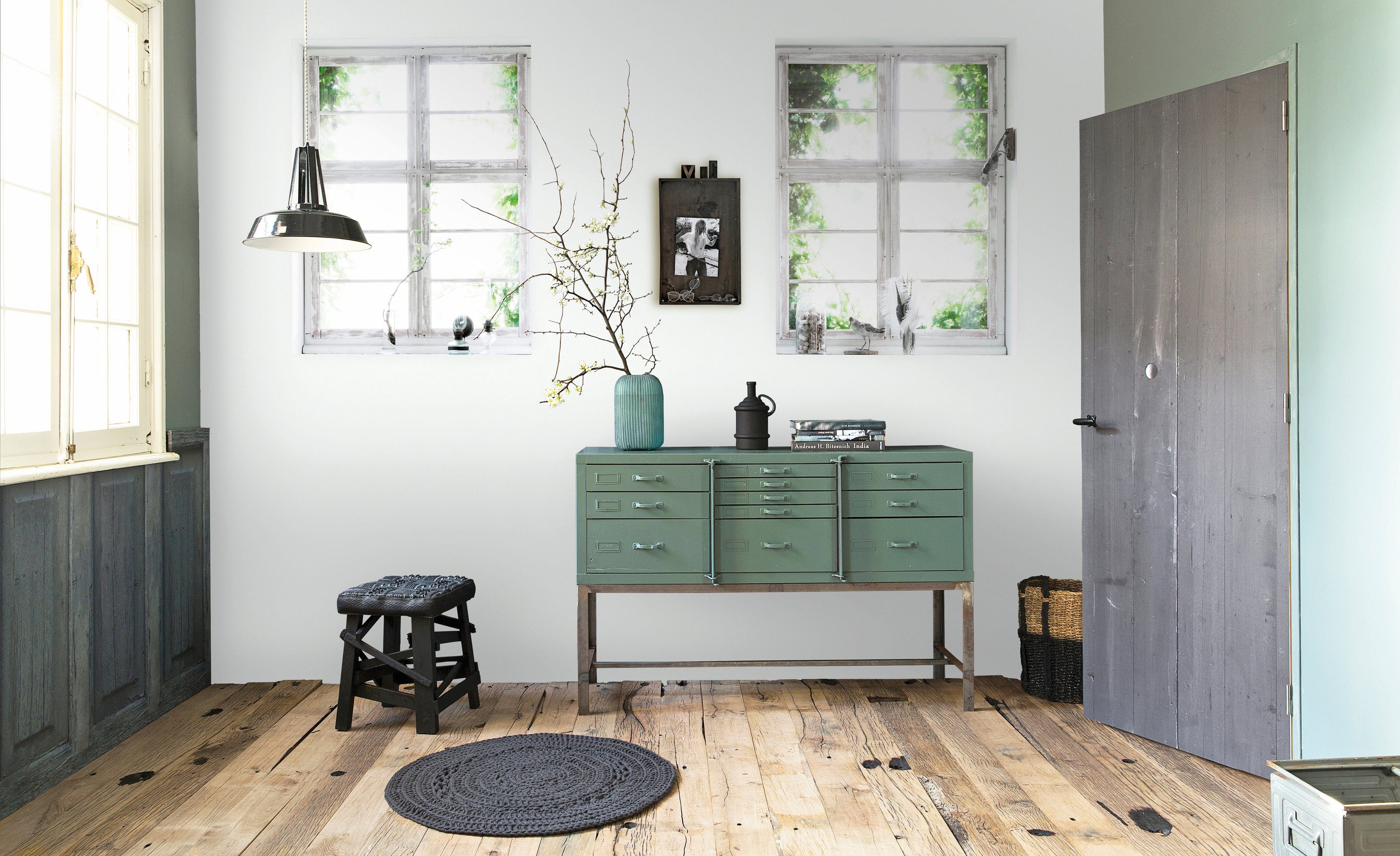 vtwonen Fototapete Fenster, 3D-Optik, (1 St), Weiß - 300x300cm