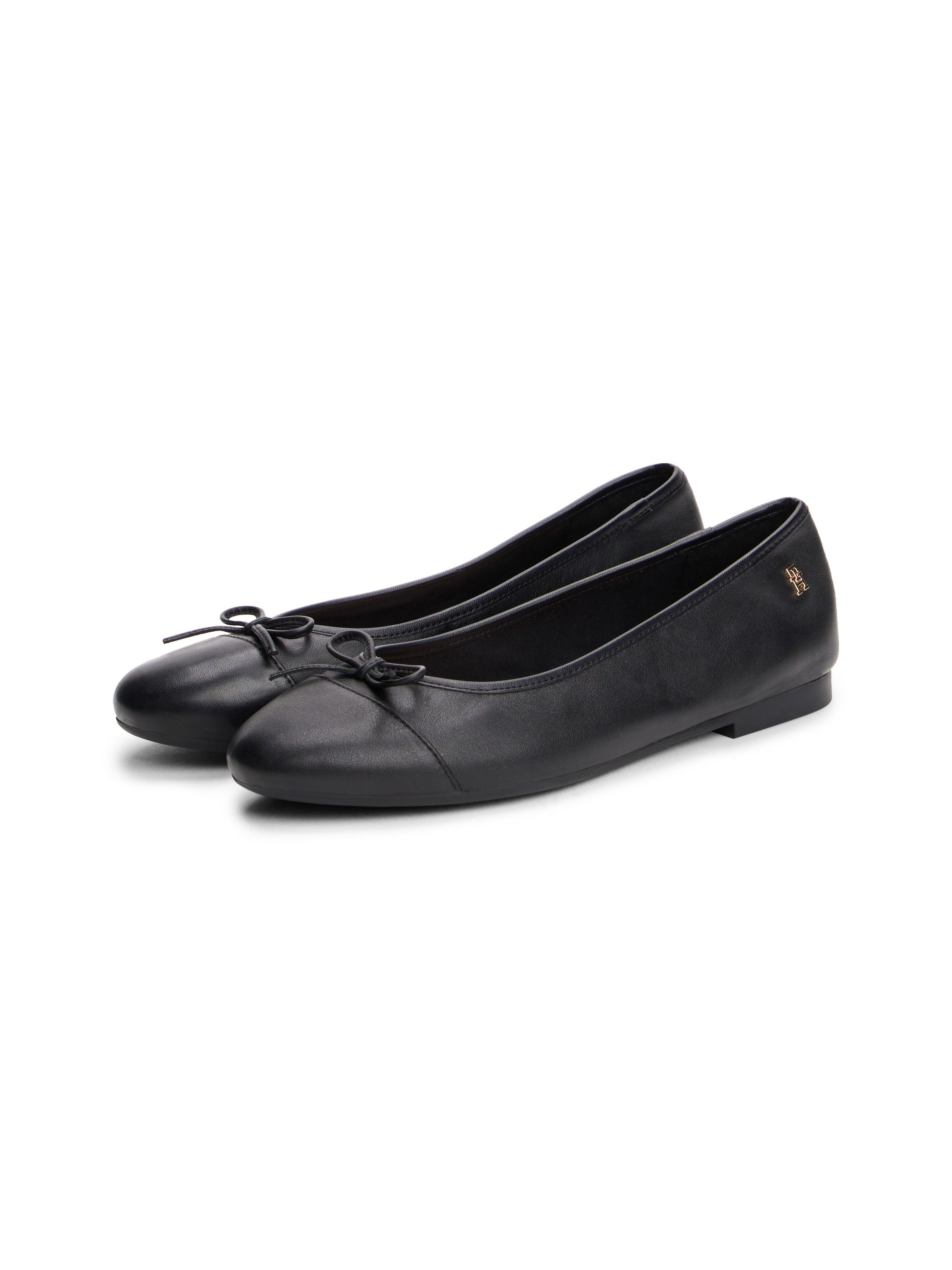 Tommy Hilfiger TOE CAP LEATHER BALLERINA Ballerina, Businesschuh, Schlupfschuh in schmaler Form