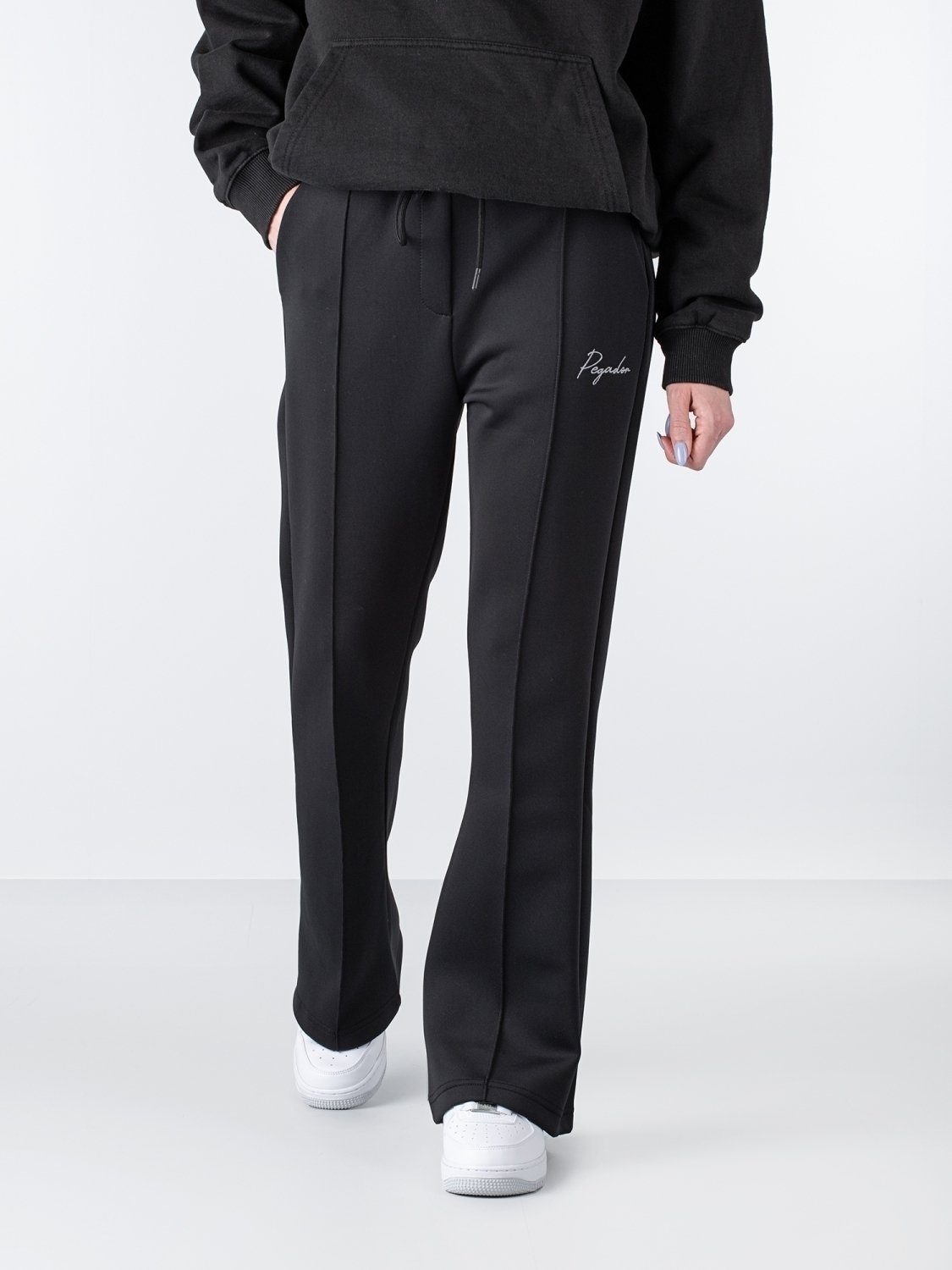 PEGADOR Jogginghose Pegador Valia Flared Track Pants Black günstig online kaufen